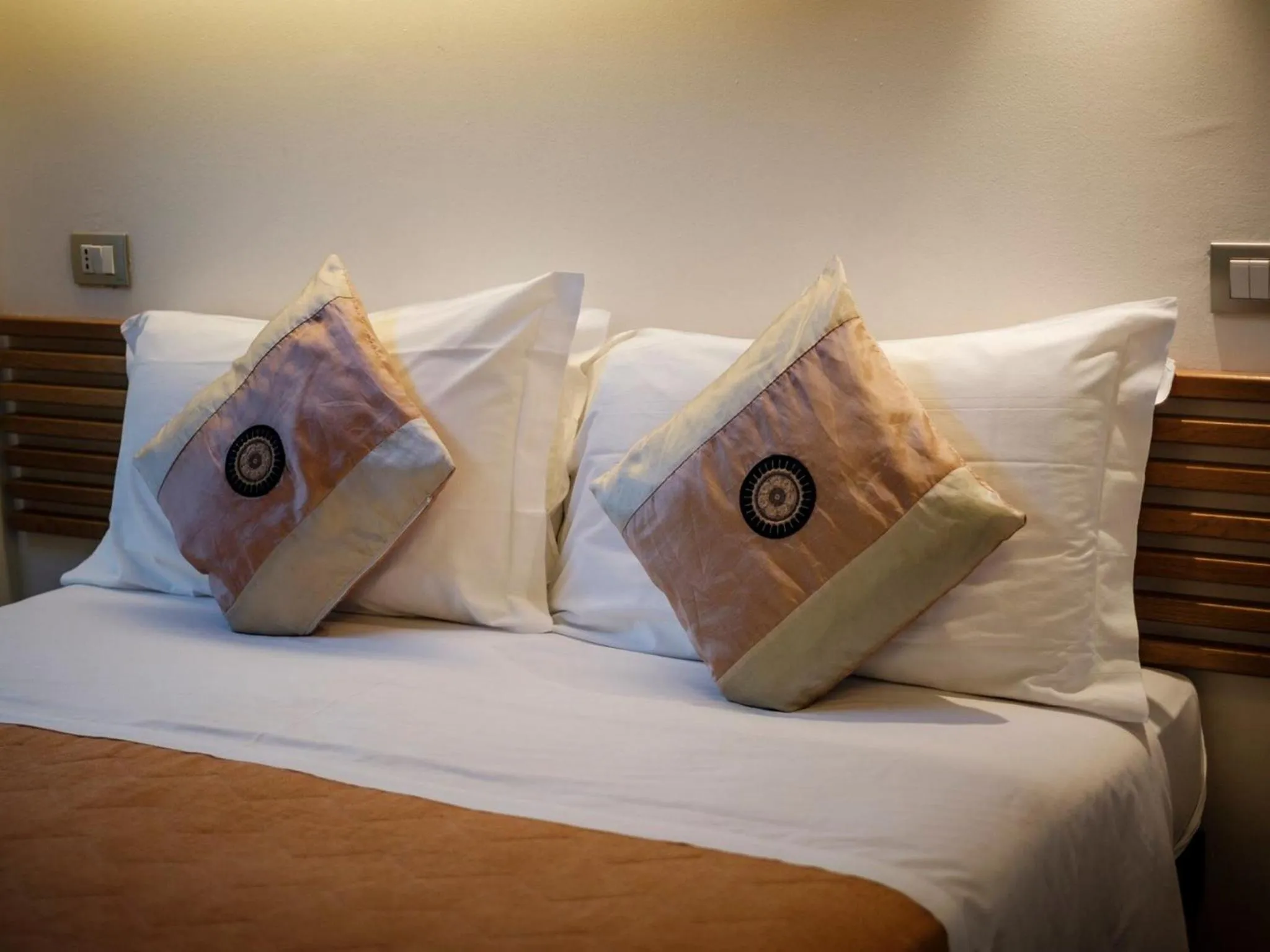 Decorative detail, Bed in Hotel Villa Lalla