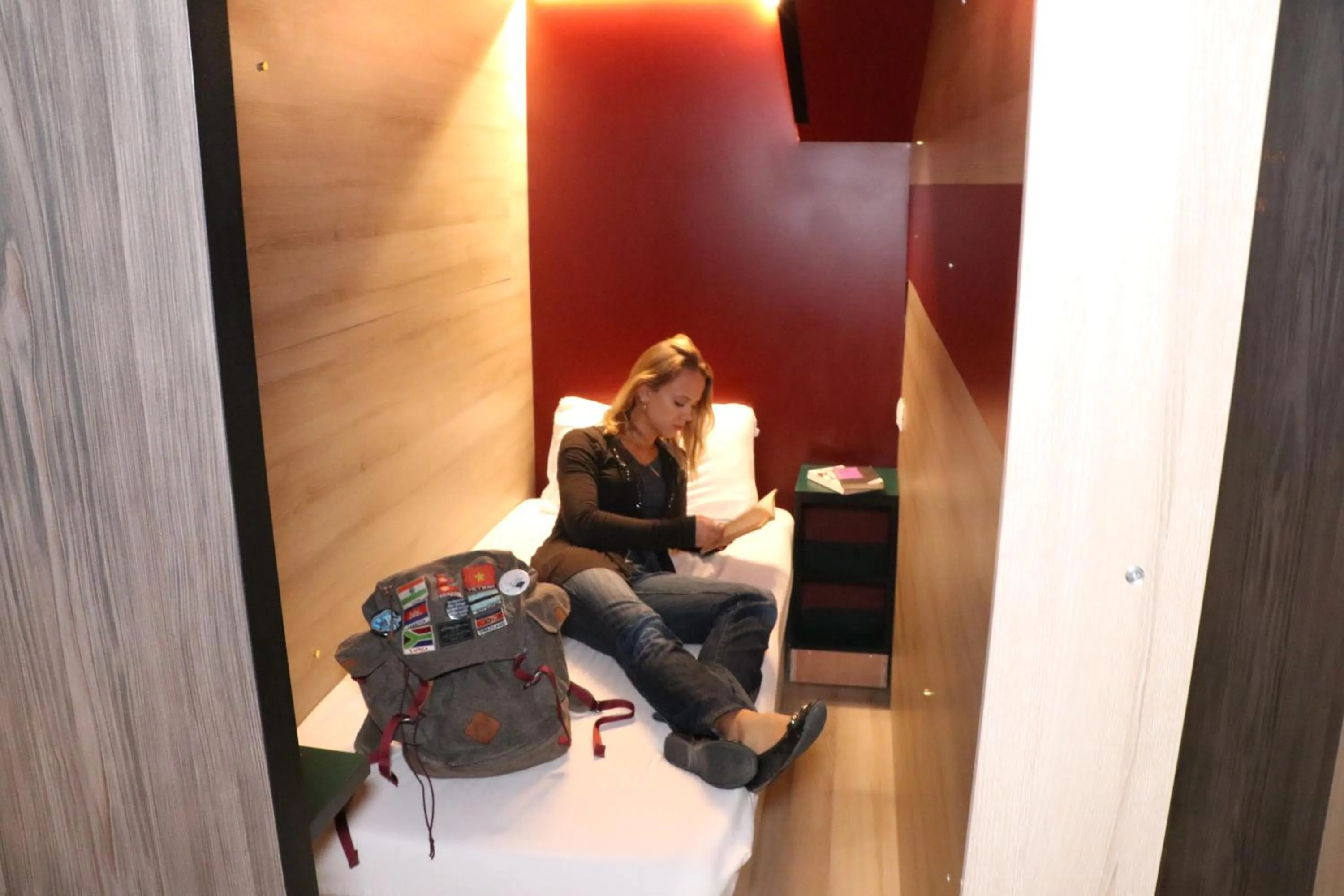 Bed in Cinema Hostel Jerusalem