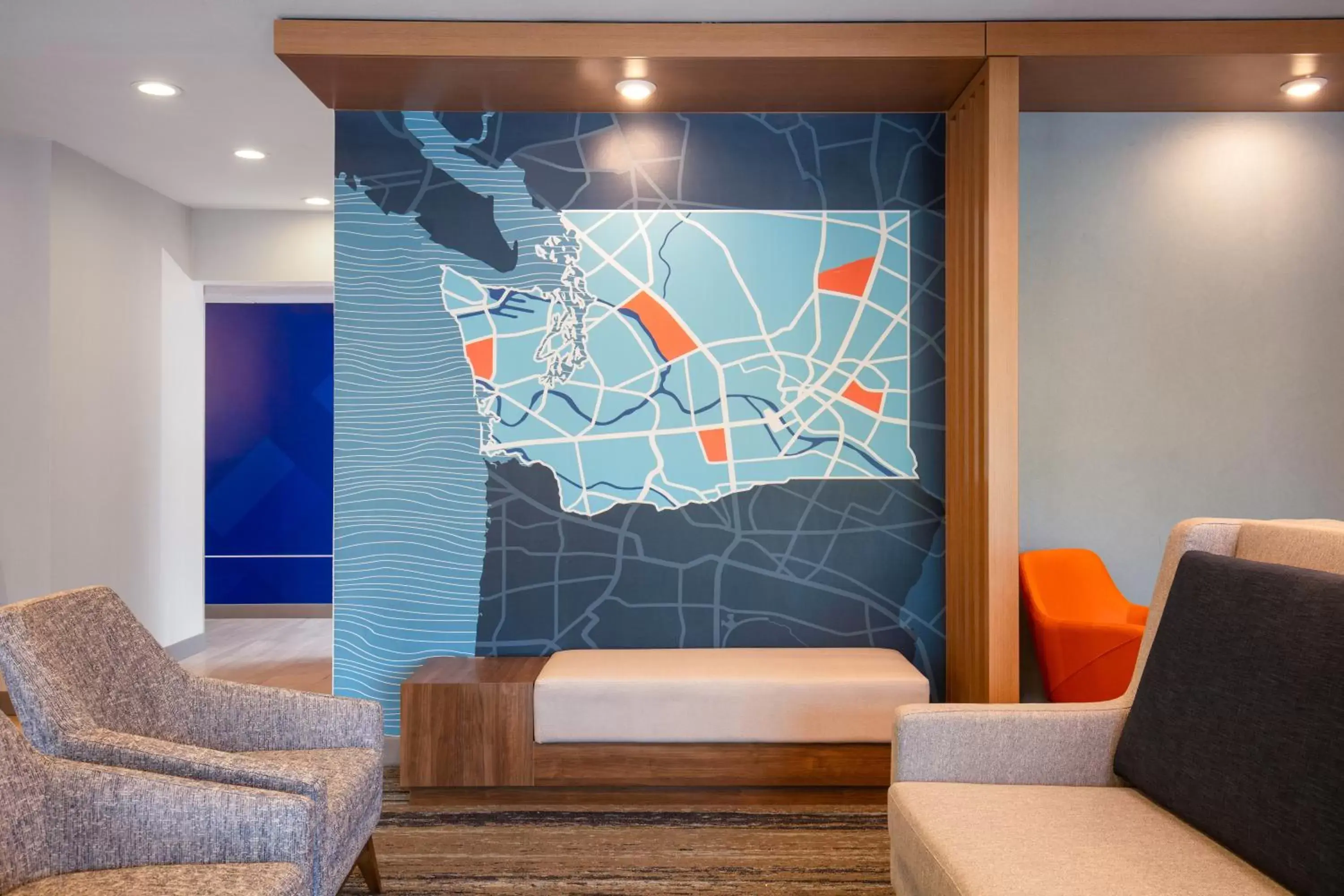 Lobby or reception in Holiday Inn Express Bothell by IHG Lobby or reception in Holiday Inn Express Bothell by IHG