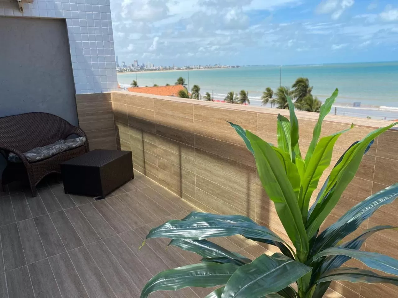 Double Room with Balcony and Sea View in Anjos Praia Hotel