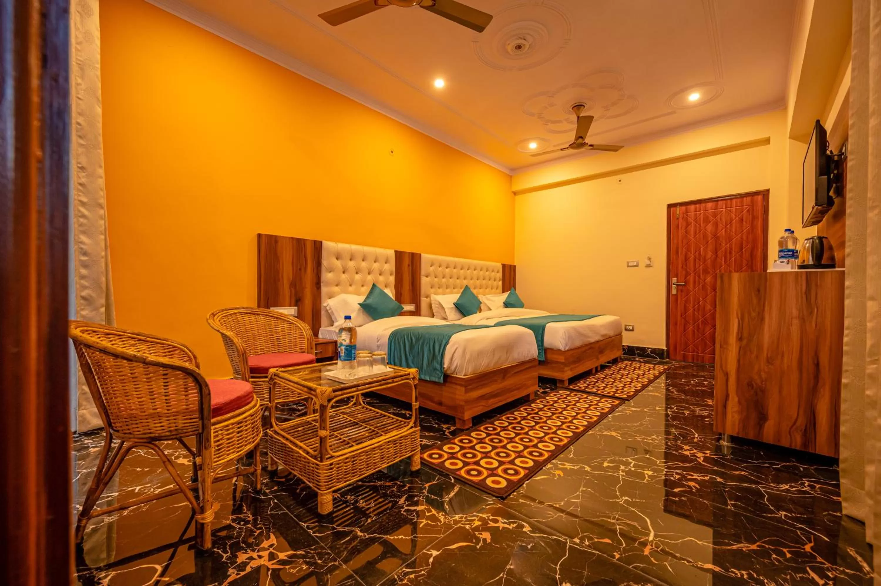 Bed in Hotel Rishikesh Grand by Kool Stays