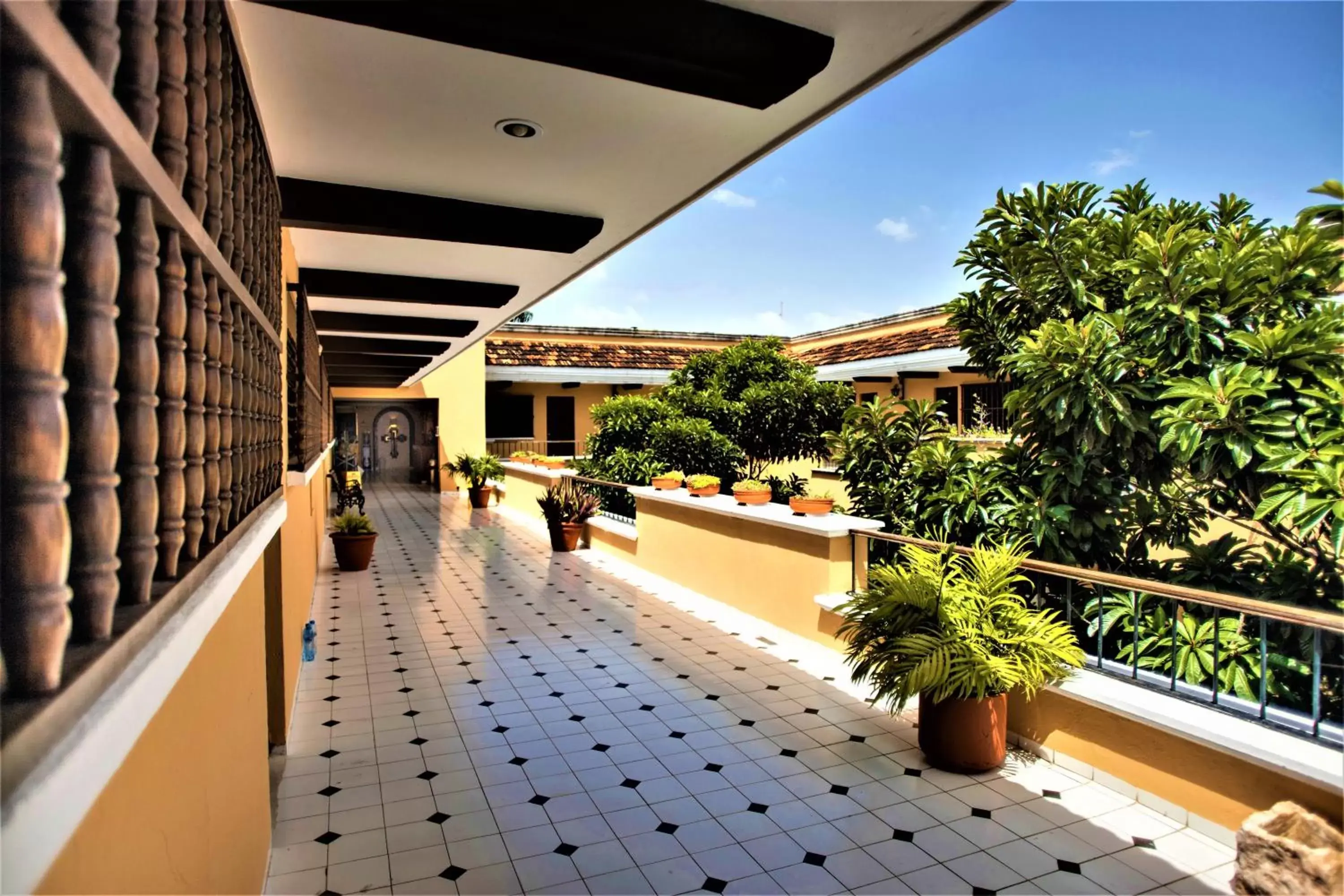 Garden view, Balcony/Terrace in Hotel Caribe Merida Yucatan