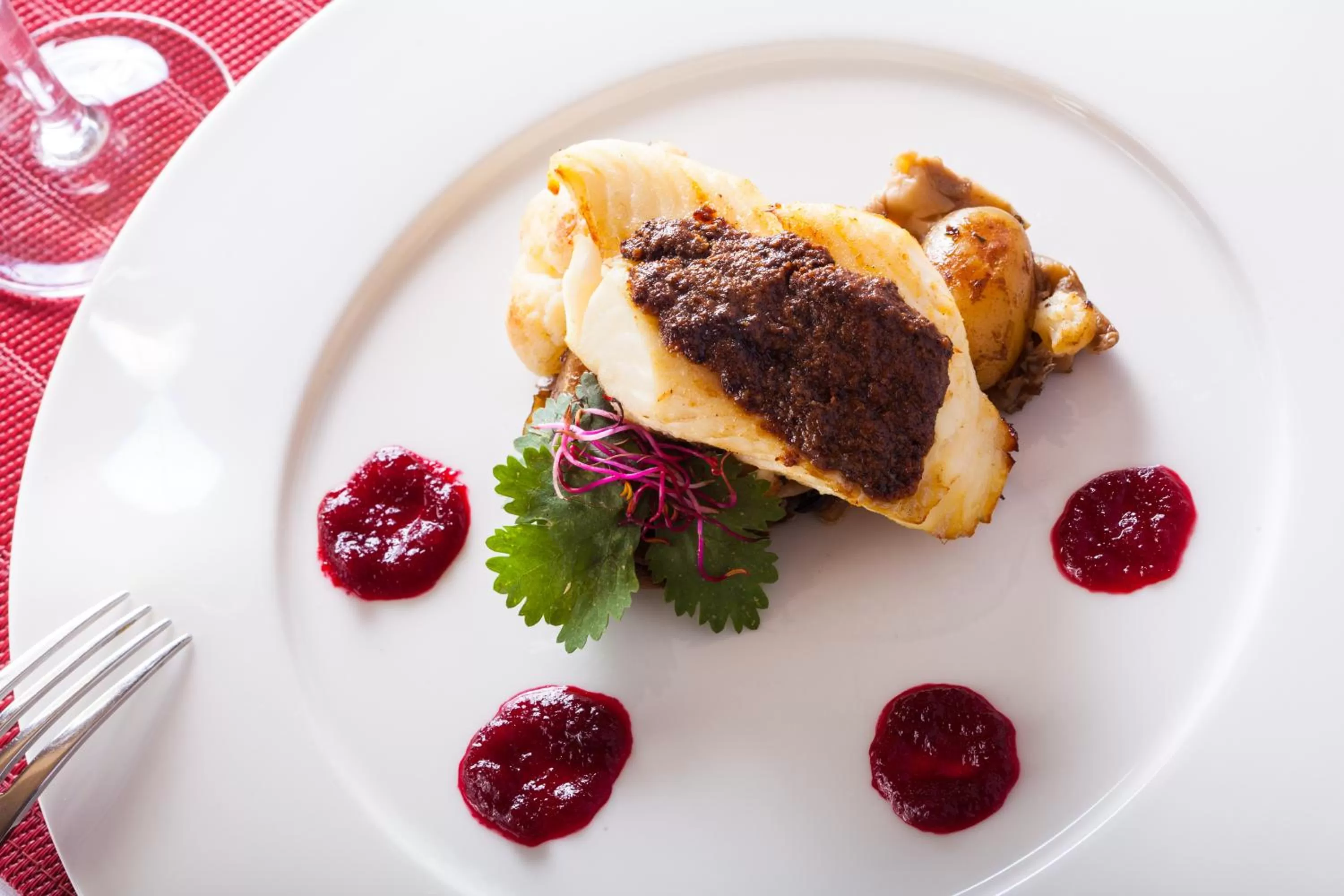 Food close-up in Logis Hostellerie D'Aussois