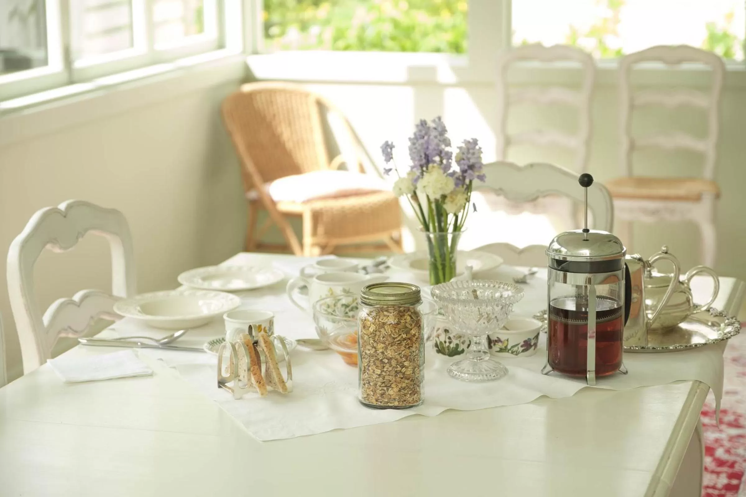 Continental breakfast in Waikonini Homestead