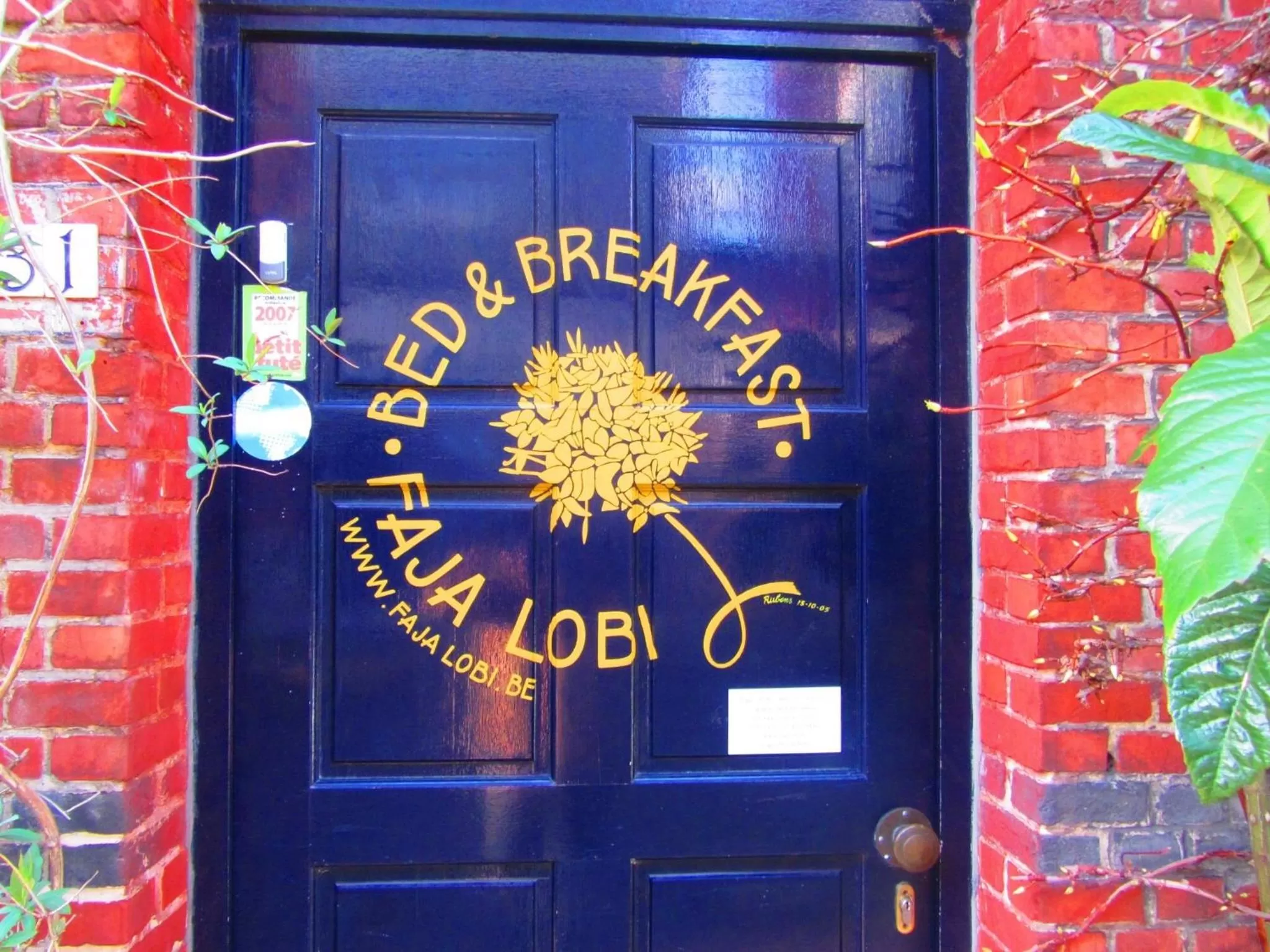 Facade/entrance in B&B Faja lobi