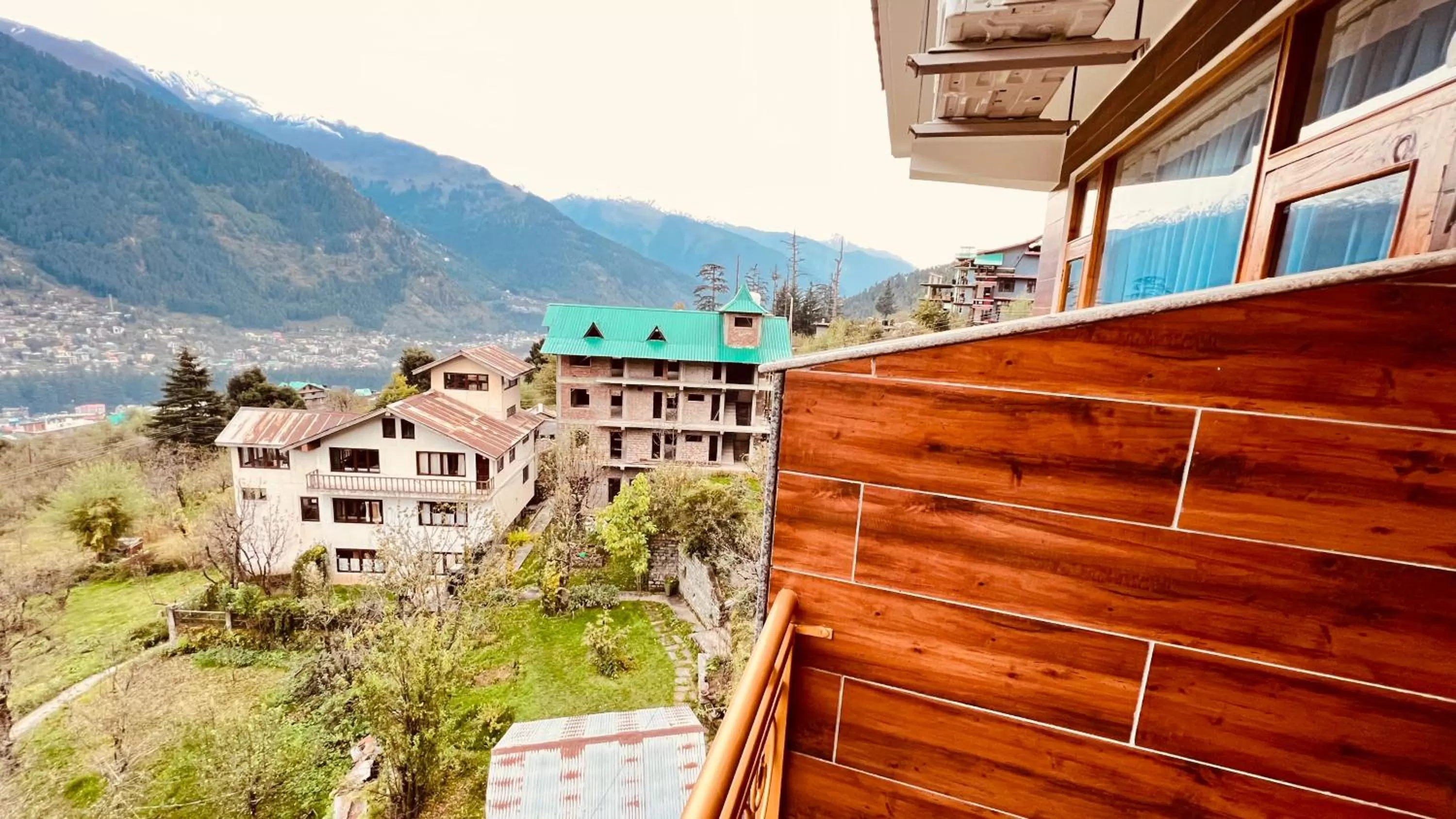 Balcony/Terrace in Hotel Old Smugglers with Balcony mountain view(A/C hot and Cold)