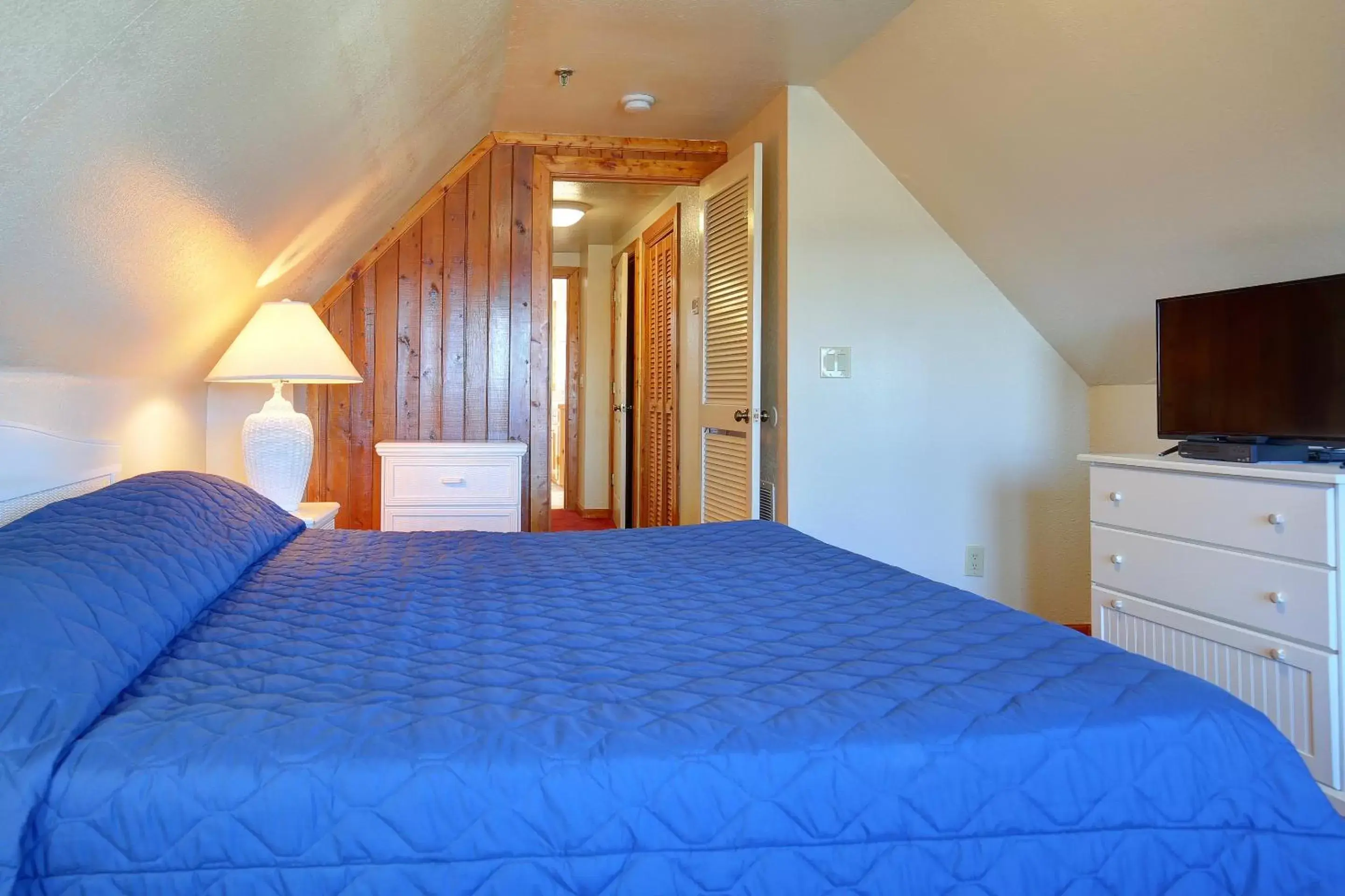 Bedroom, Bed in Barrier Island Station, a VRI resort