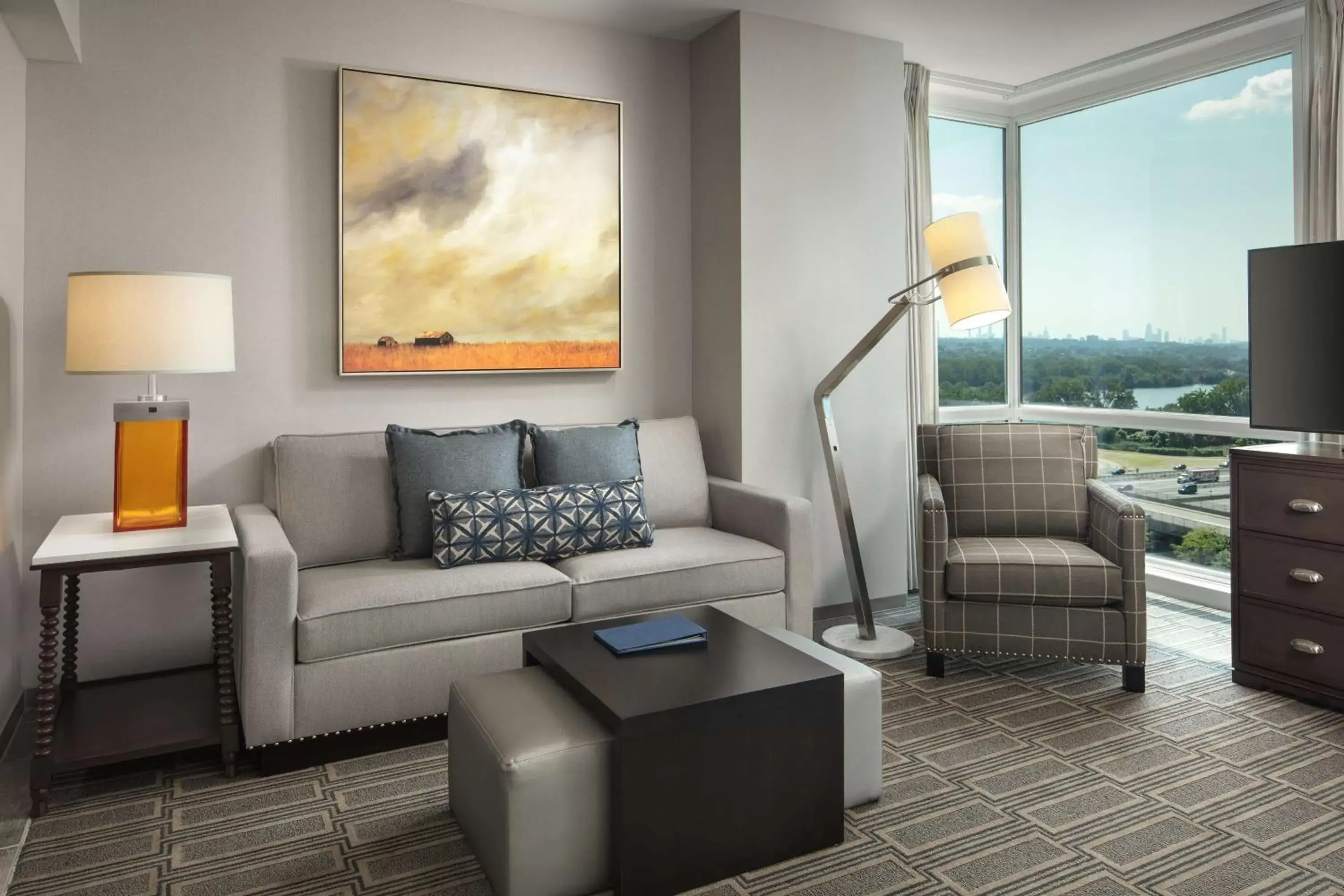 Living room, Seating Area in Homewood Suites By Hilton Teaneck Glenpointe