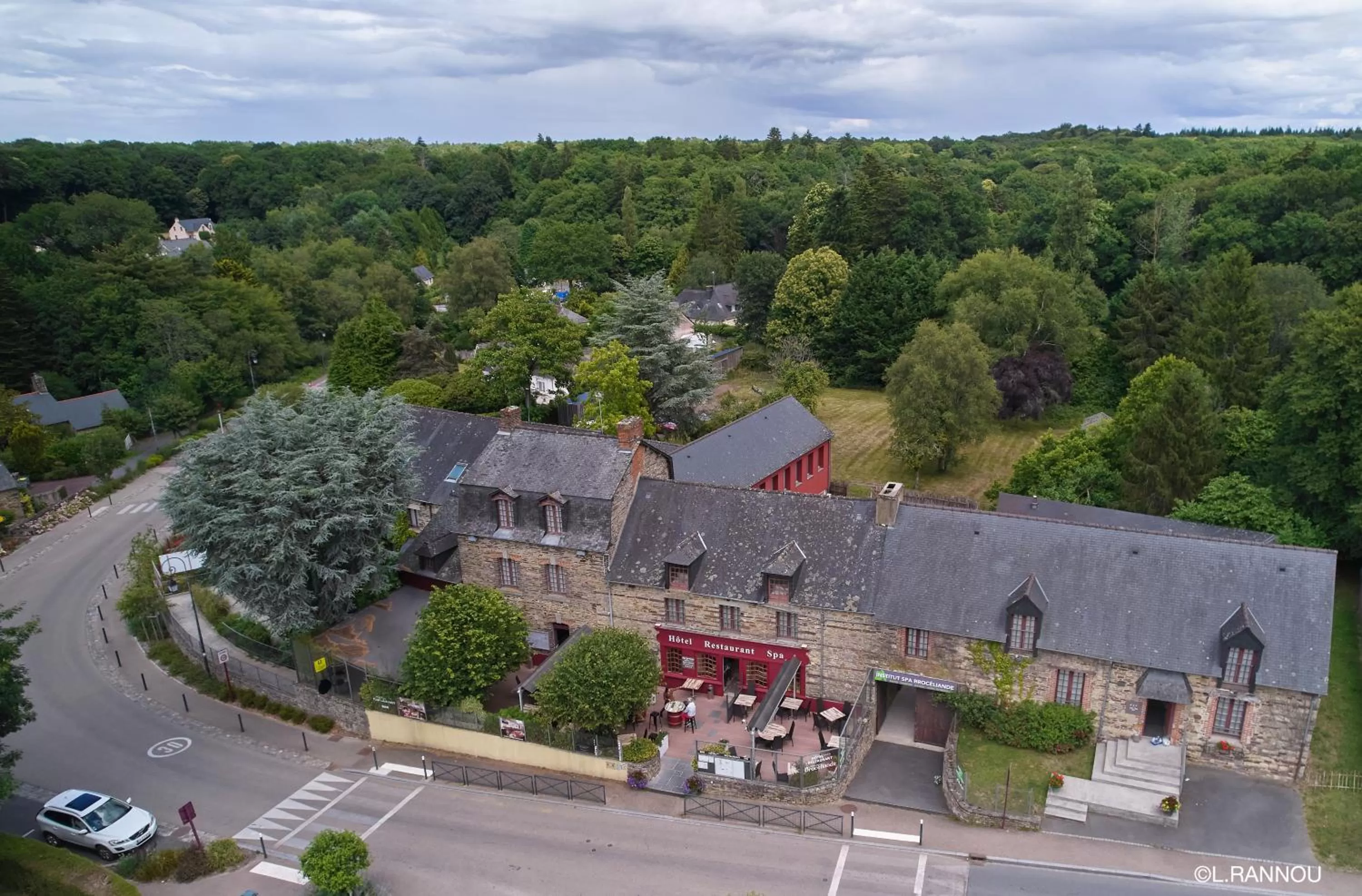 View (from property/room) in Logis Hotel, restaurant et spa Le Relais De Broceliande