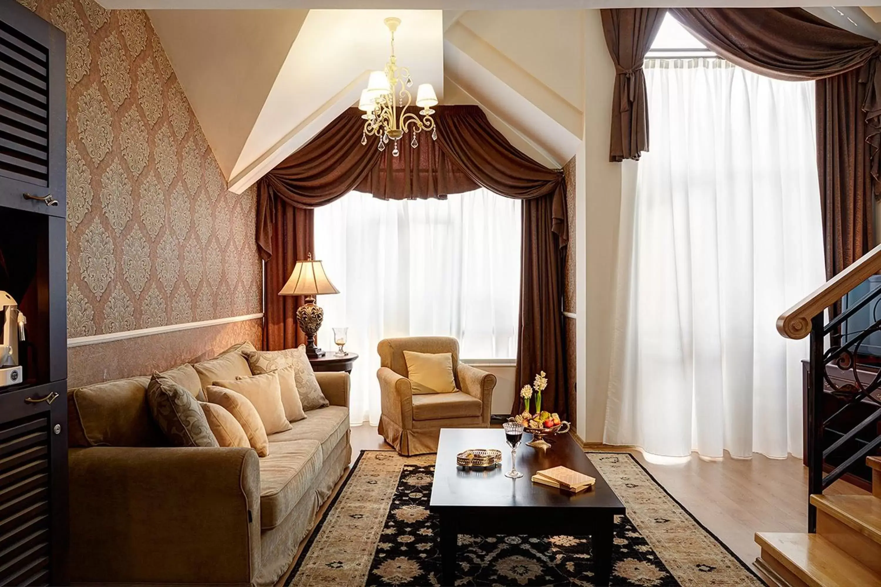 Living room, Seating Area in Premier Luxury Mountain Resort