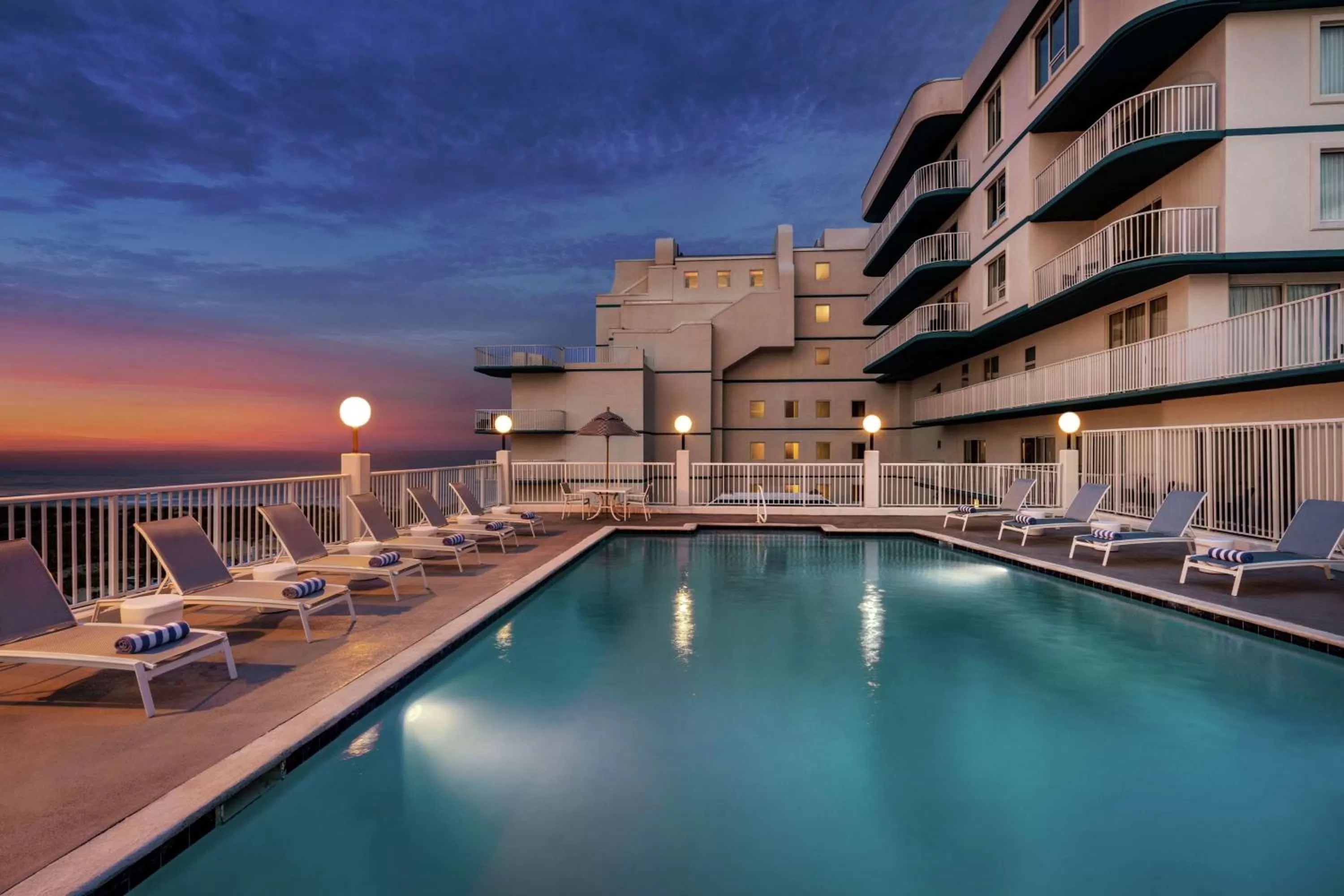 Pool view in DoubleTree by Hilton Ocean City Oceanfront