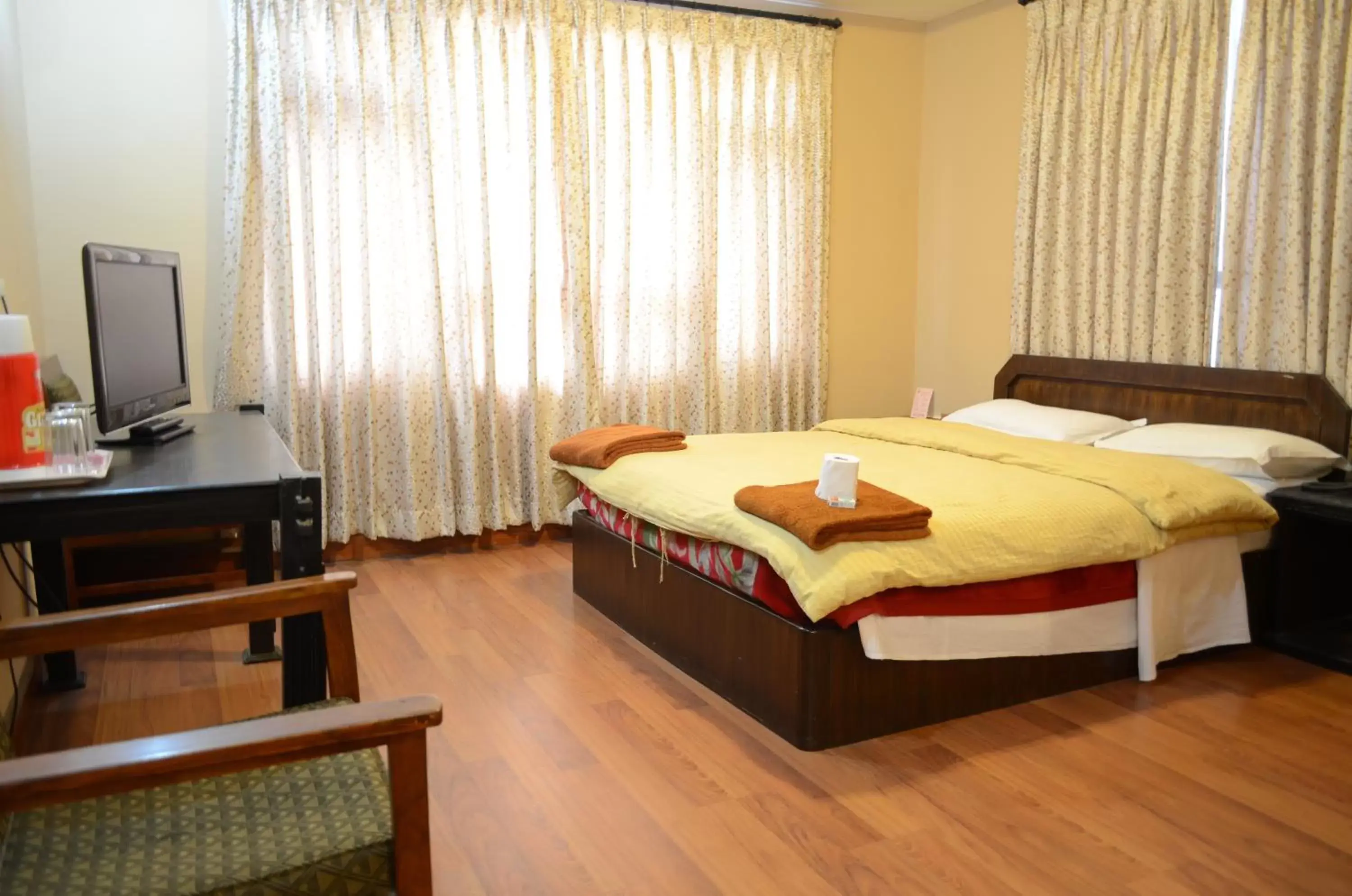 Photo of the whole room, Bed in Hotel Ganesh Himal