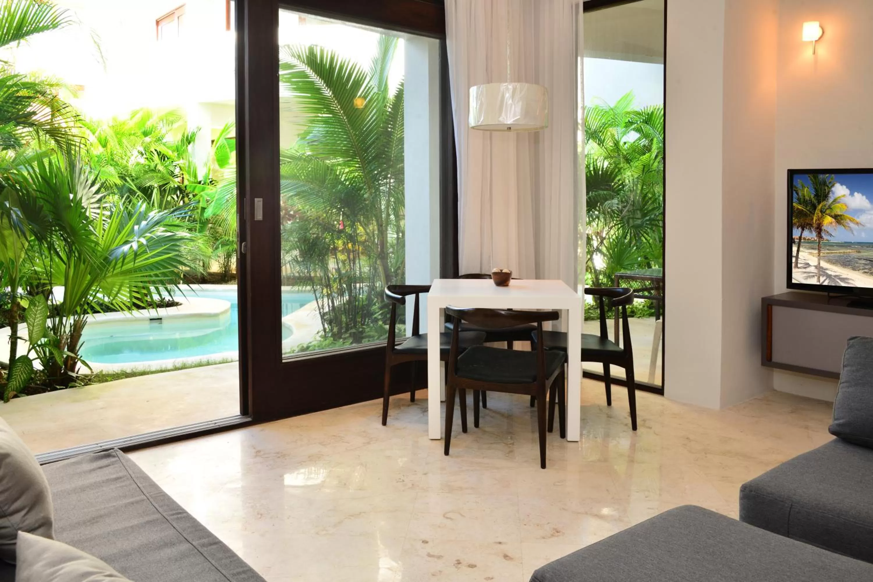 Living room in Intima Resort Tulum Adults Only (Clothing Optional)