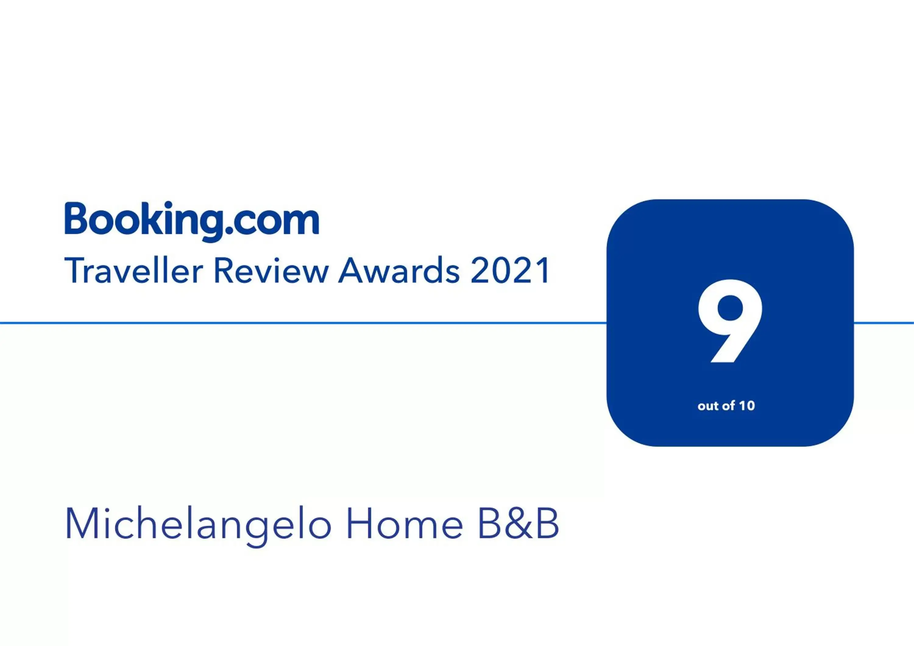 Certificate/Award, Logo/Certificate/Sign/Award in Michelangelo Home B&B