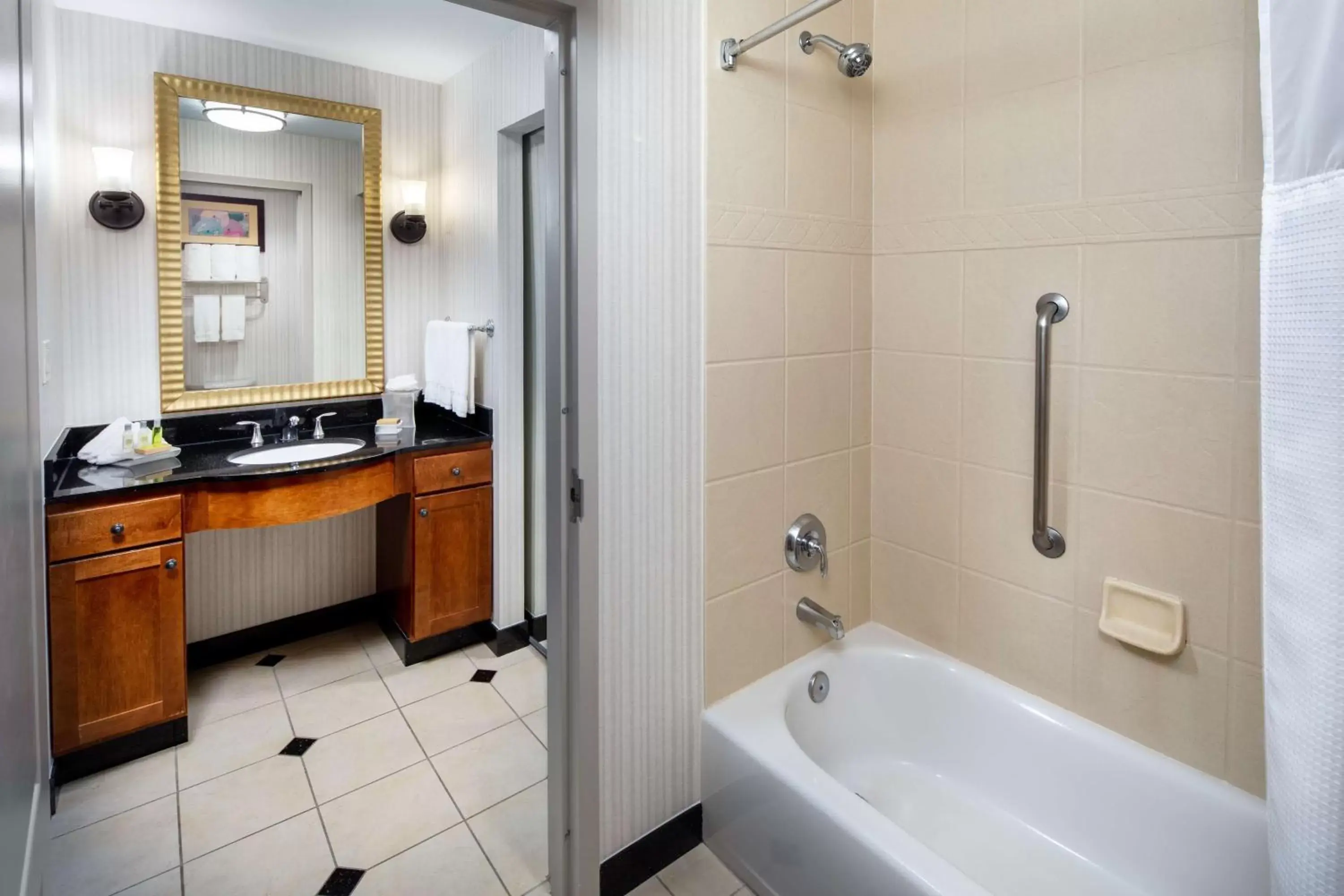 Bathroom in Homewood Suites by Hilton Rockville- Gaithersburg