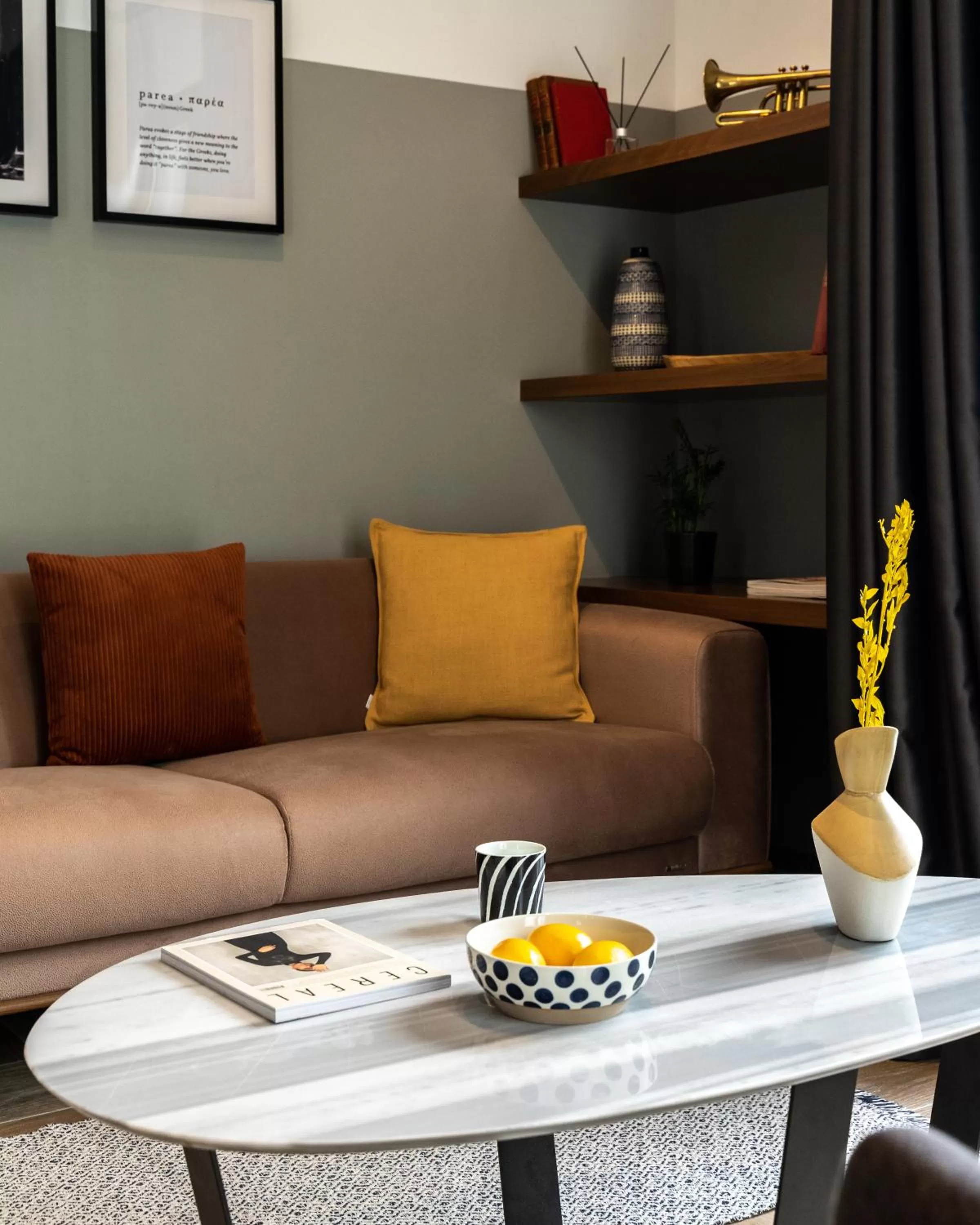 Seating area in Play Theatrou Athens a member of Brown Hotels