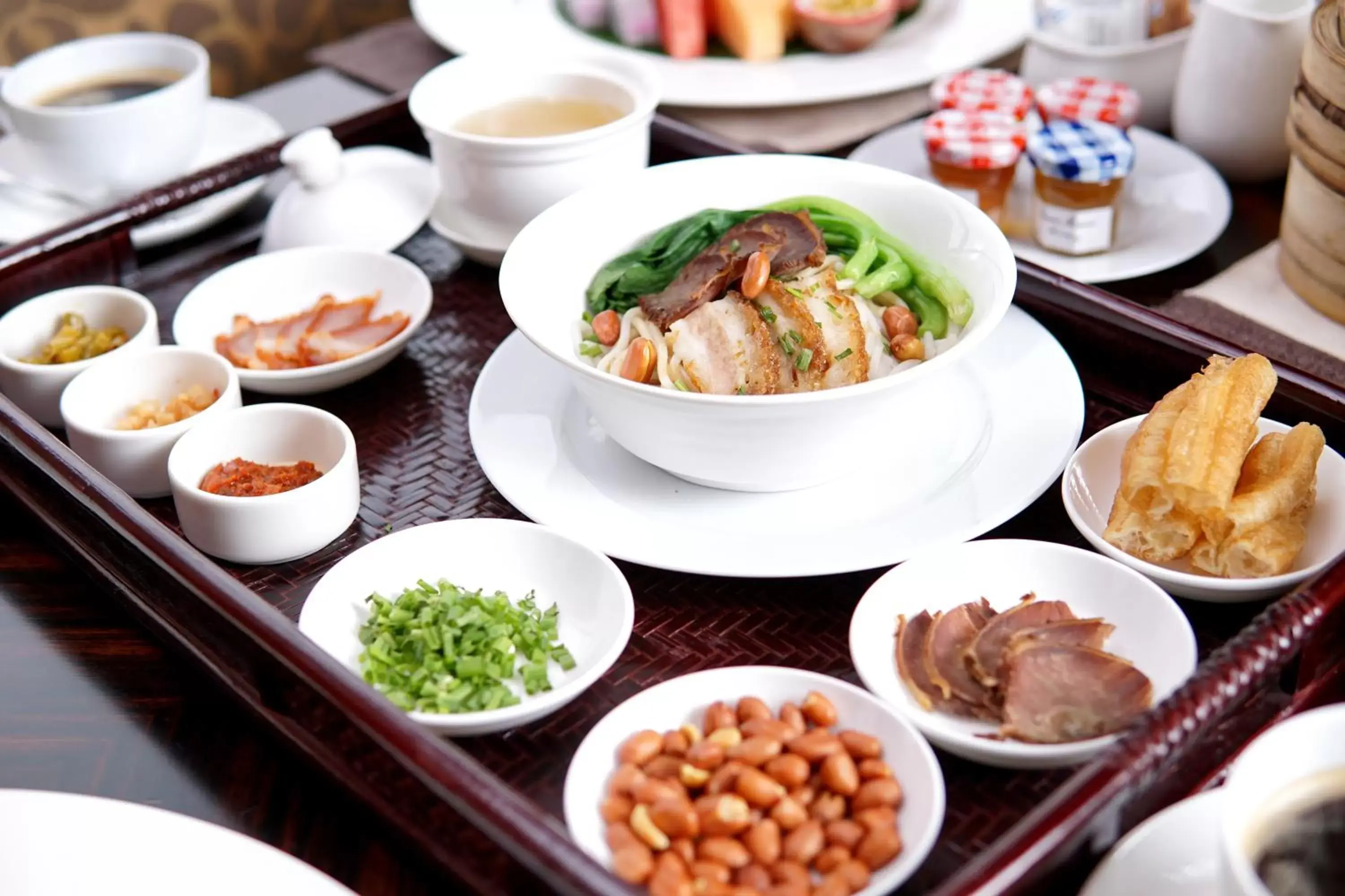 Asian breakfast in Shangri-La Guilin