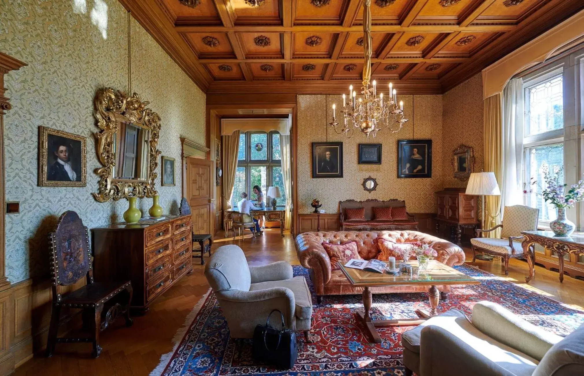 Living room, Seating Area in Schlosshotel Kronberg - Hotel Frankfurt