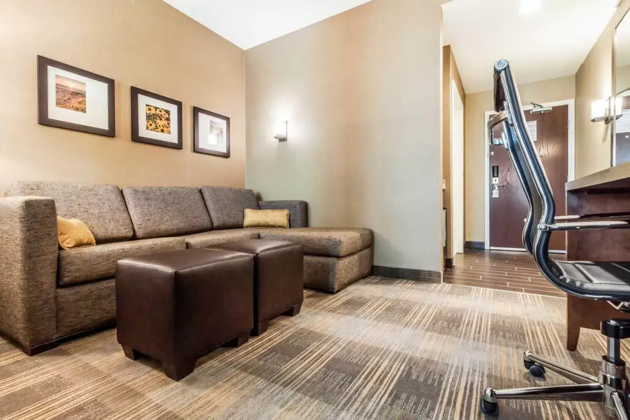 TV and multimedia, Seating Area in Comfort Suites Brookings