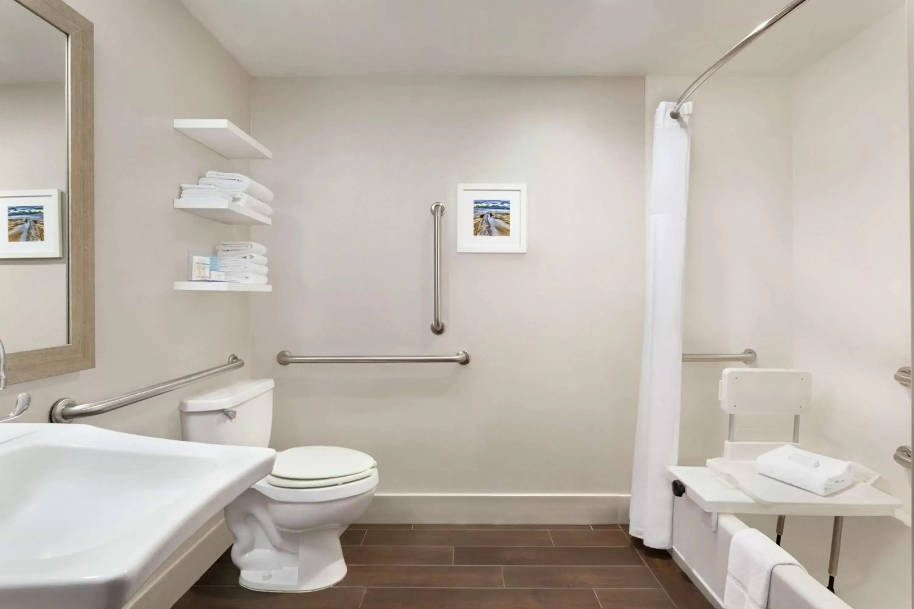 Bathroom in Hampton Inn Lawrence Bathroom in Hampton Inn Lawrence