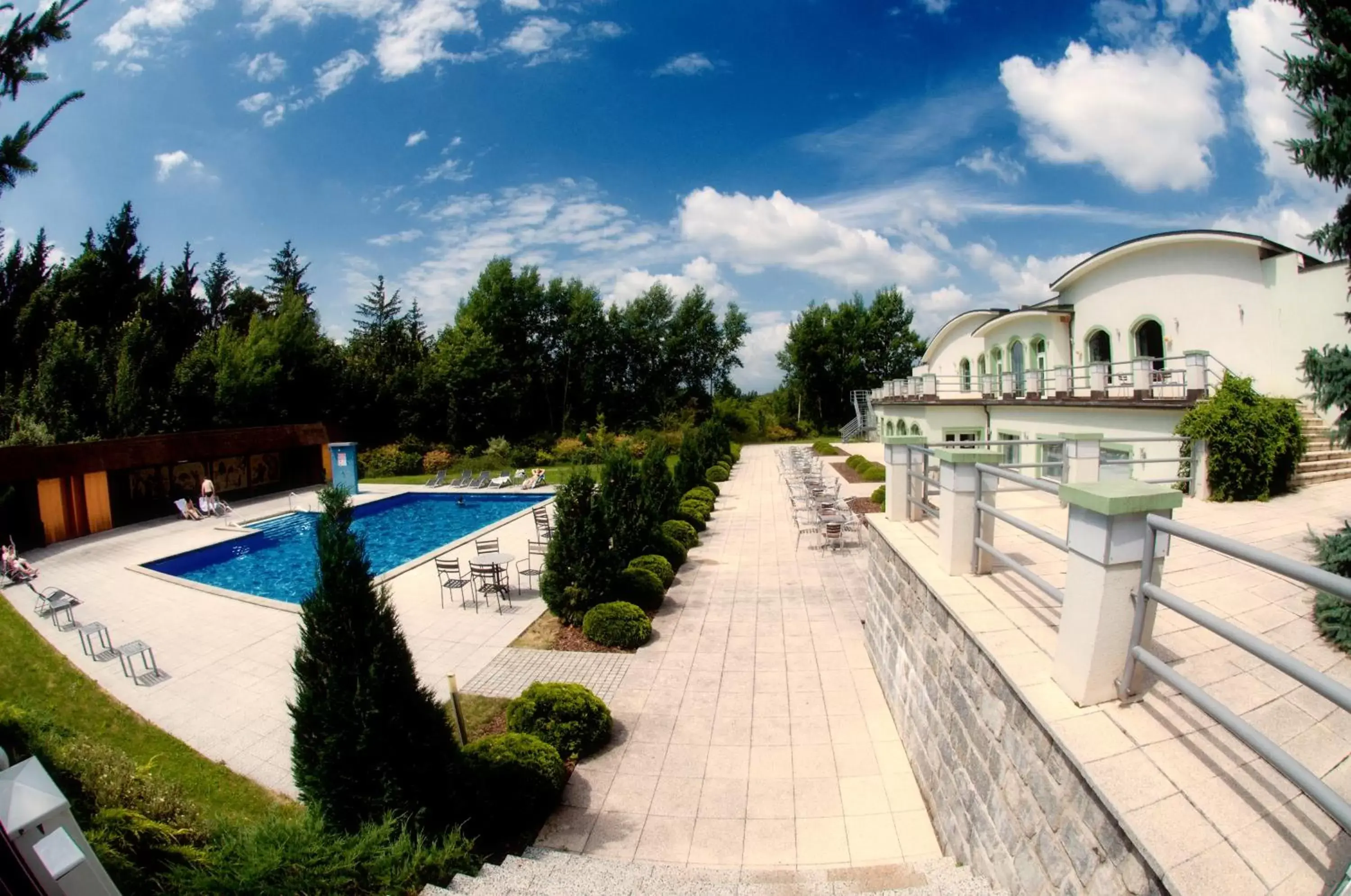 Property building, Swimming Pool in Parkhotel Plzen