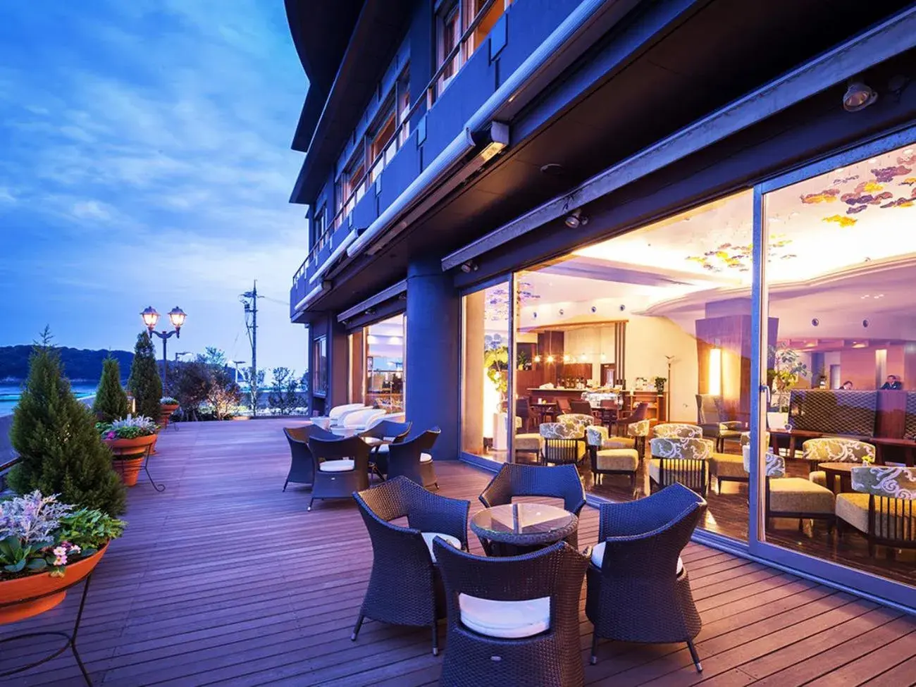 Balcony/Terrace in Hotel Ofutei