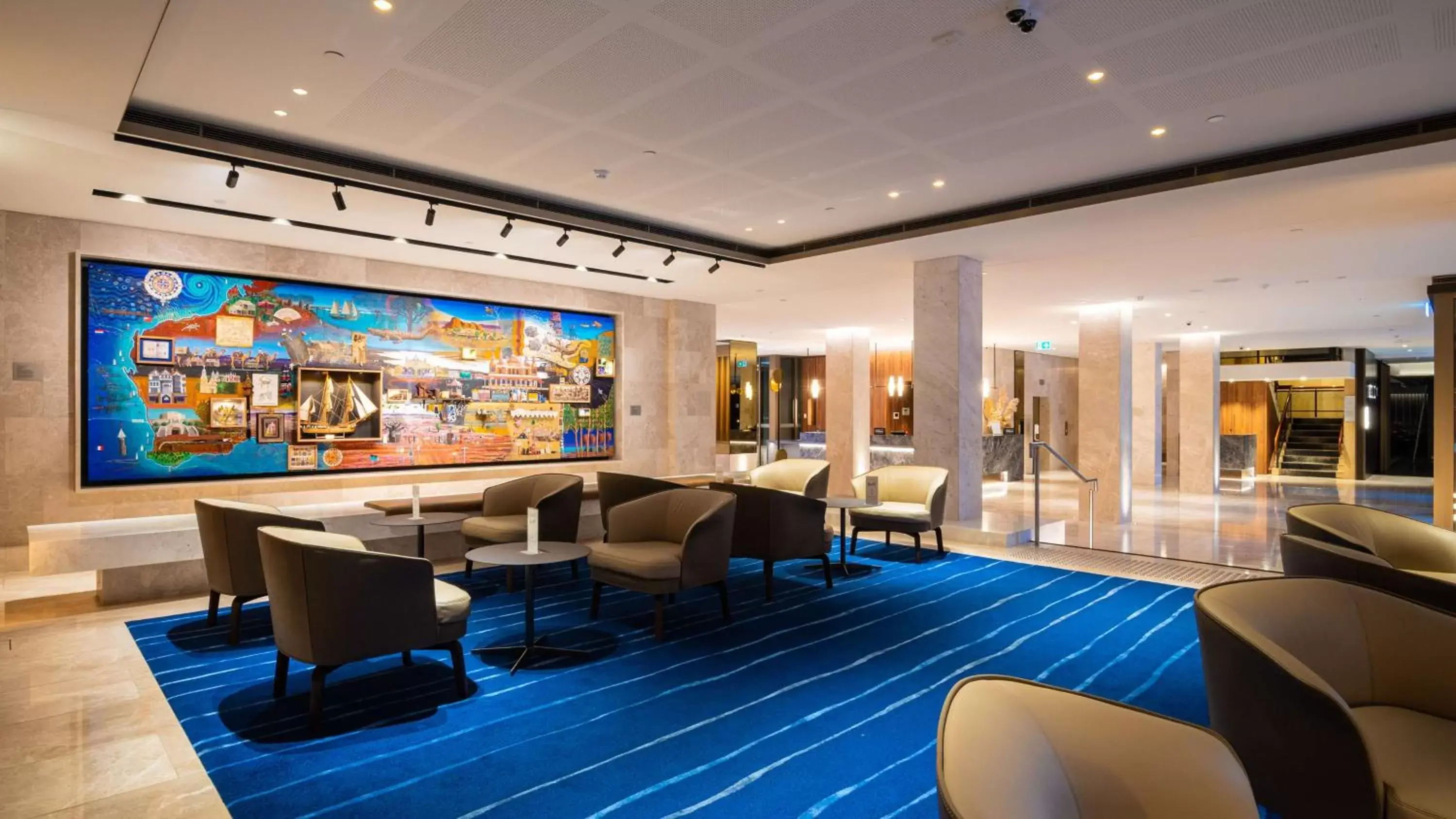 Lobby or reception, Lounge/Bar in Parmelia Hilton Perth