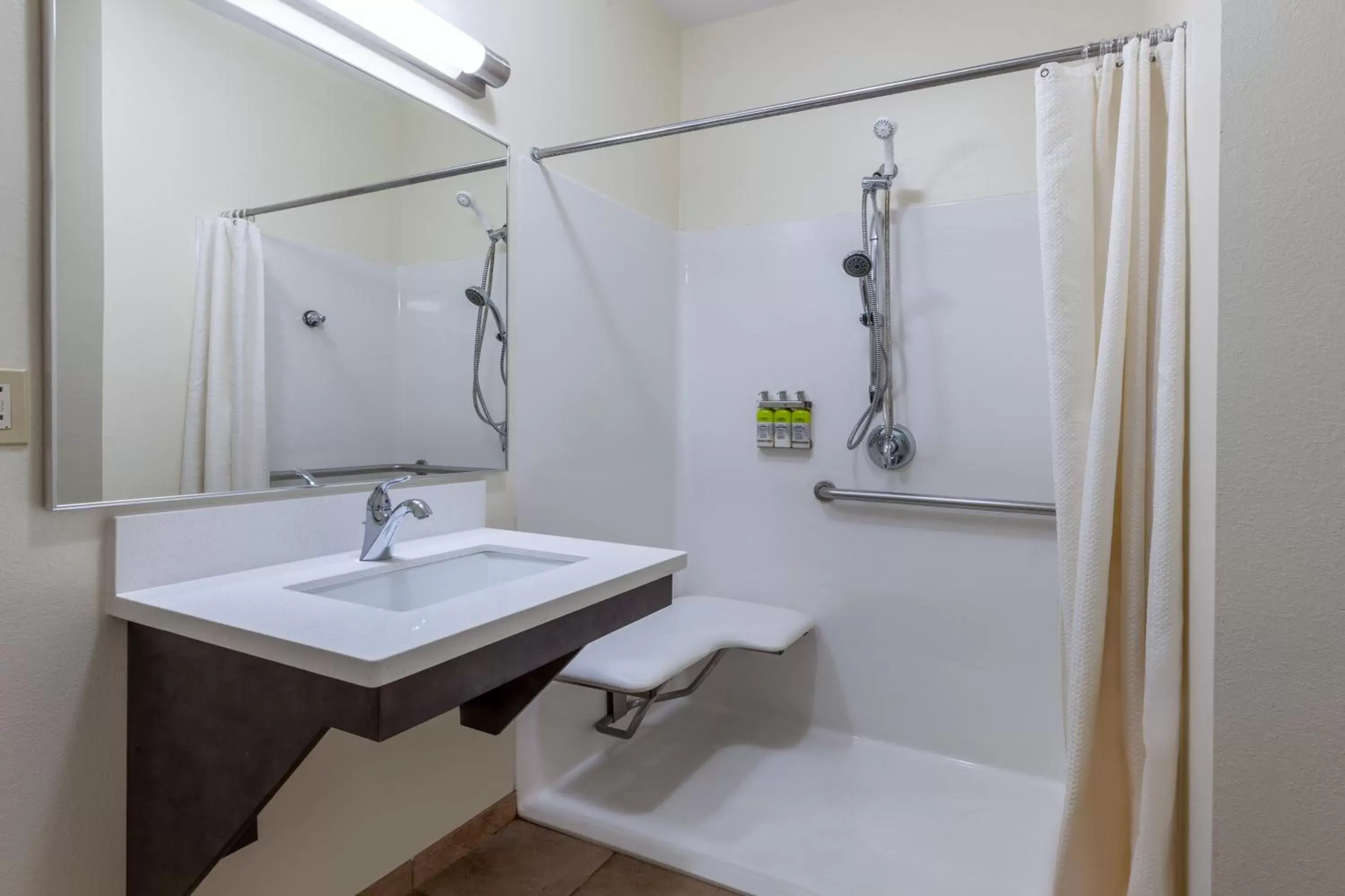 Bathroom in Candlewood Suites Kalamazoo, an IHG Hotel