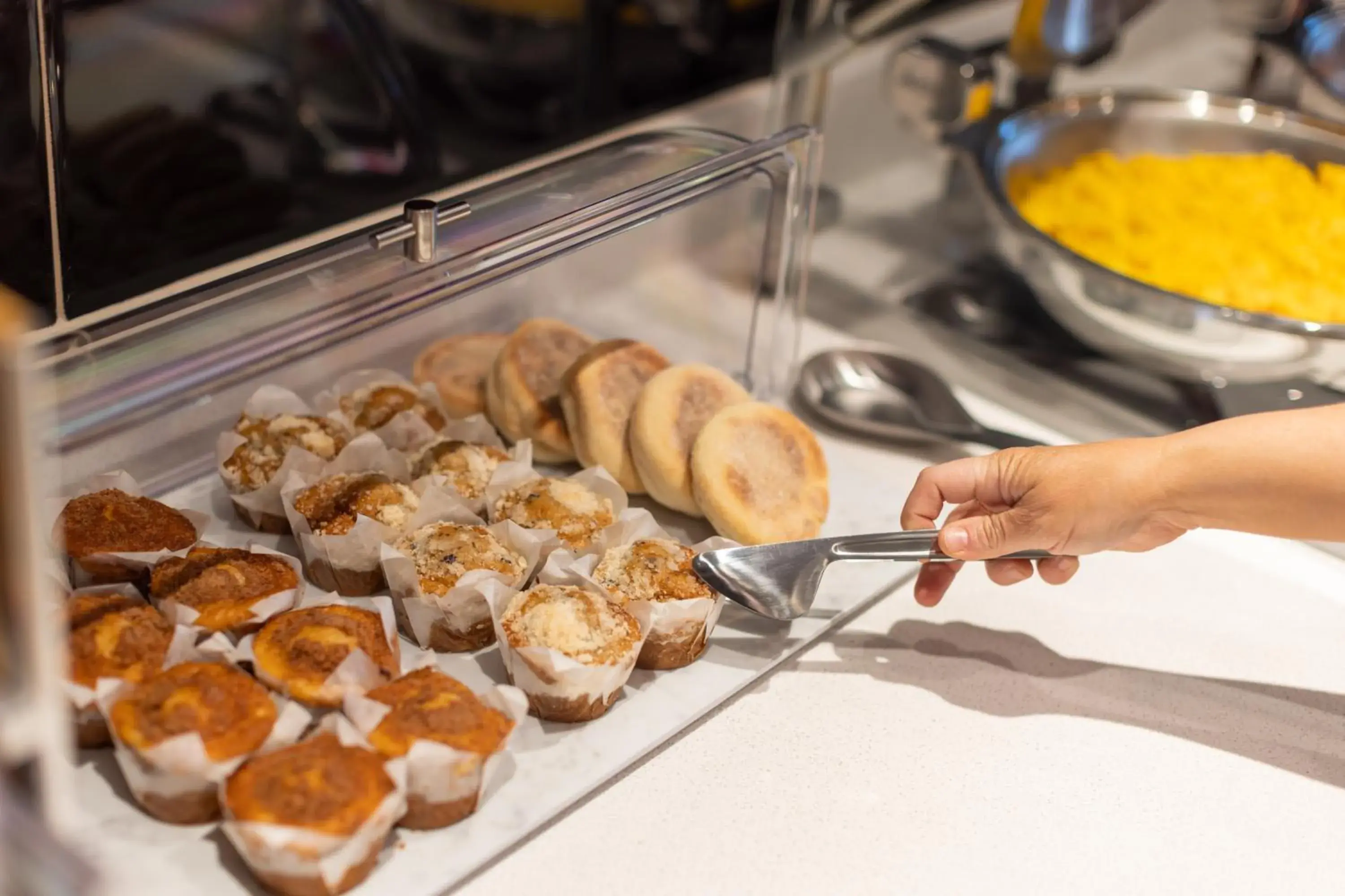 Buffet breakfast in SpringHill Suites by Marriott Tucson at The Bridges