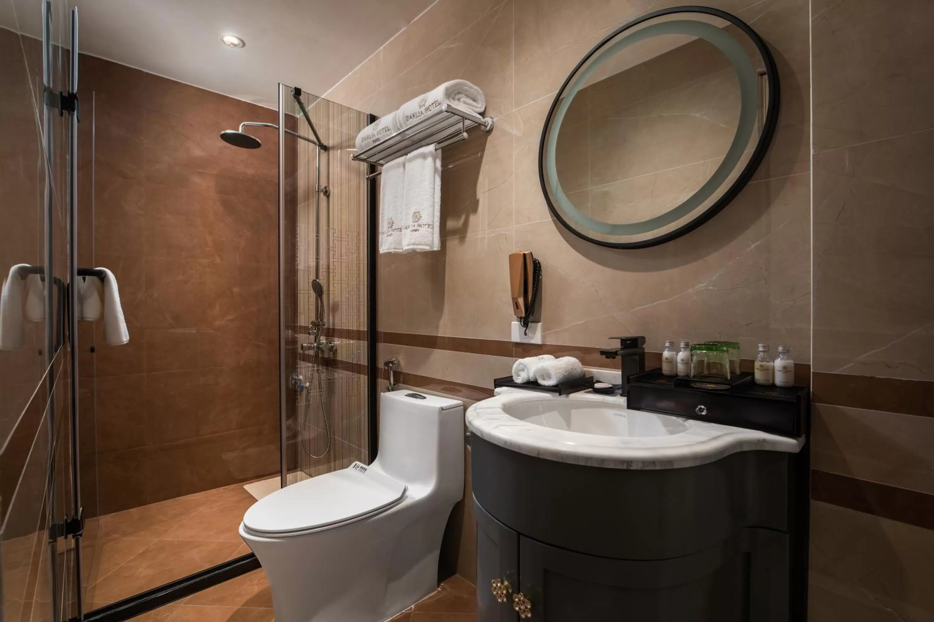 Bathroom in Hanoi Fiesta Central Hotel and Spa