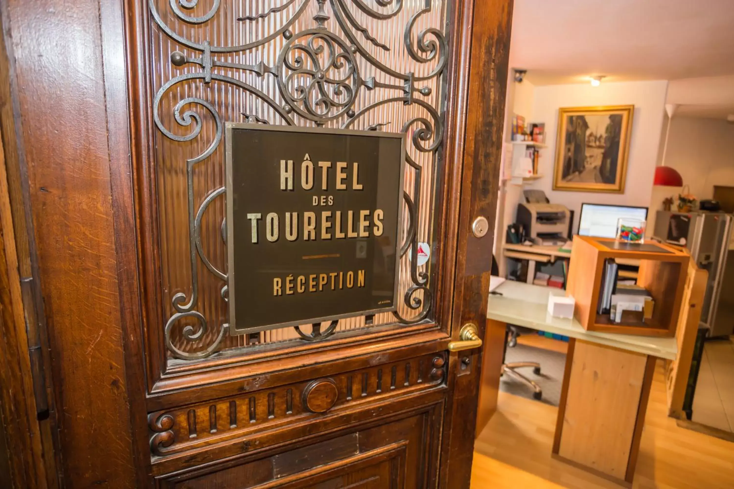 Lobby or reception in Hotel des Tourelles