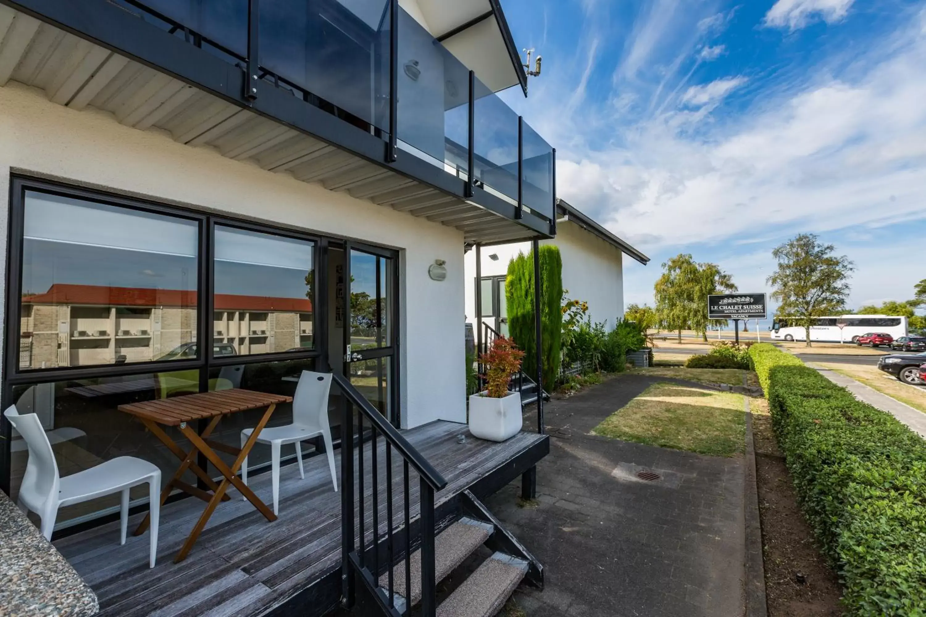 Property building in Le Chalet Suisse Motel Taupo