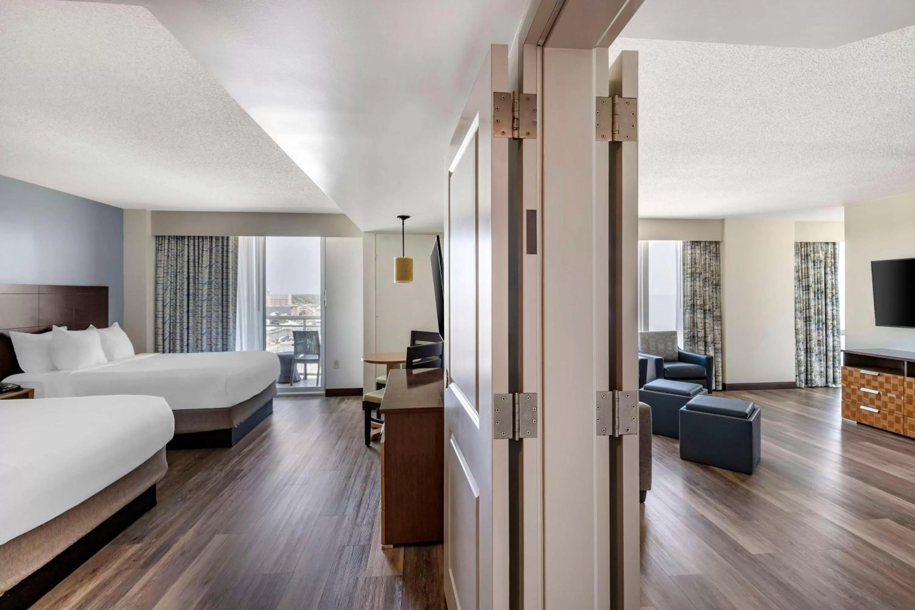 Photo of the whole room, Bed in Hilton Vacation Club Oceanaire Virginia Beach