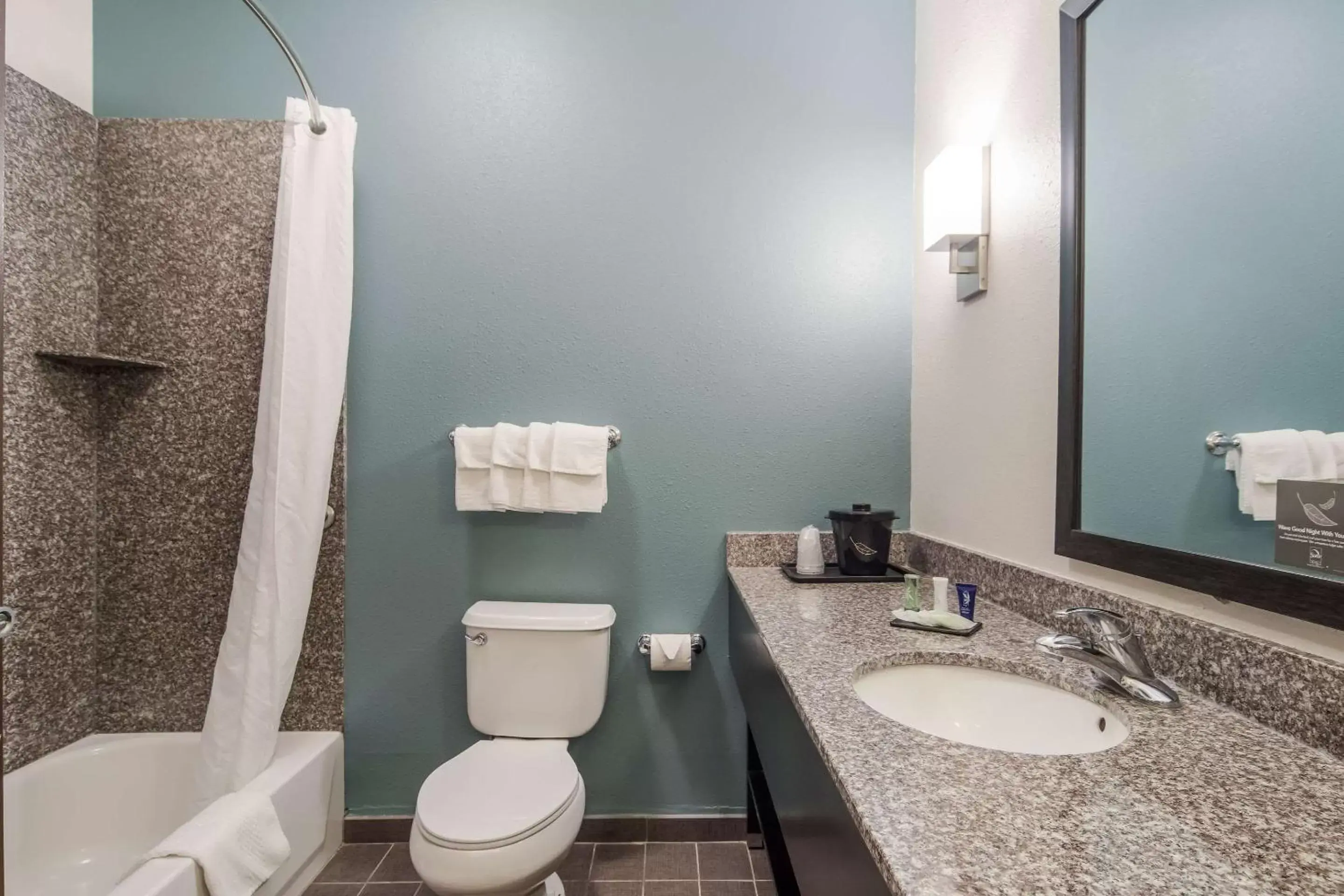 Photo of the whole room, Bathroom in Sleep Inn & Suites at Kennesaw State University