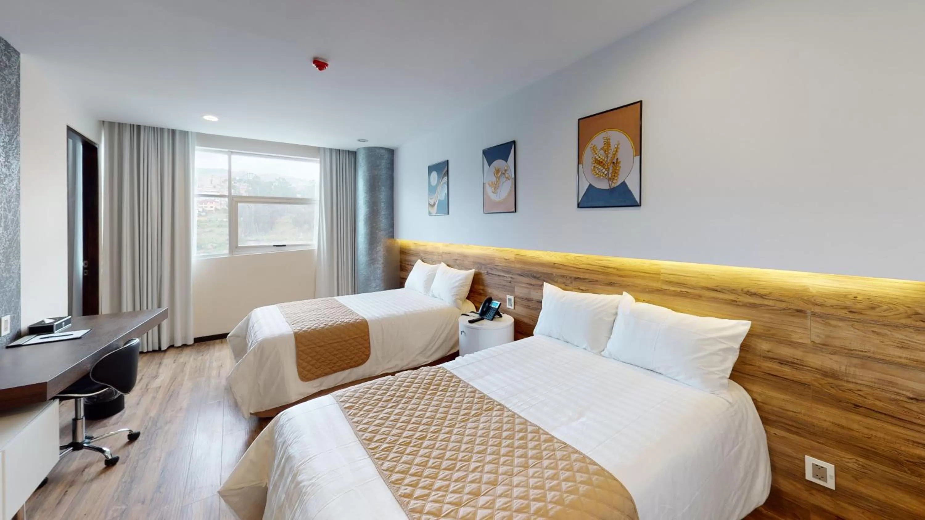 Bedroom, Bed in Hotel La Peonía