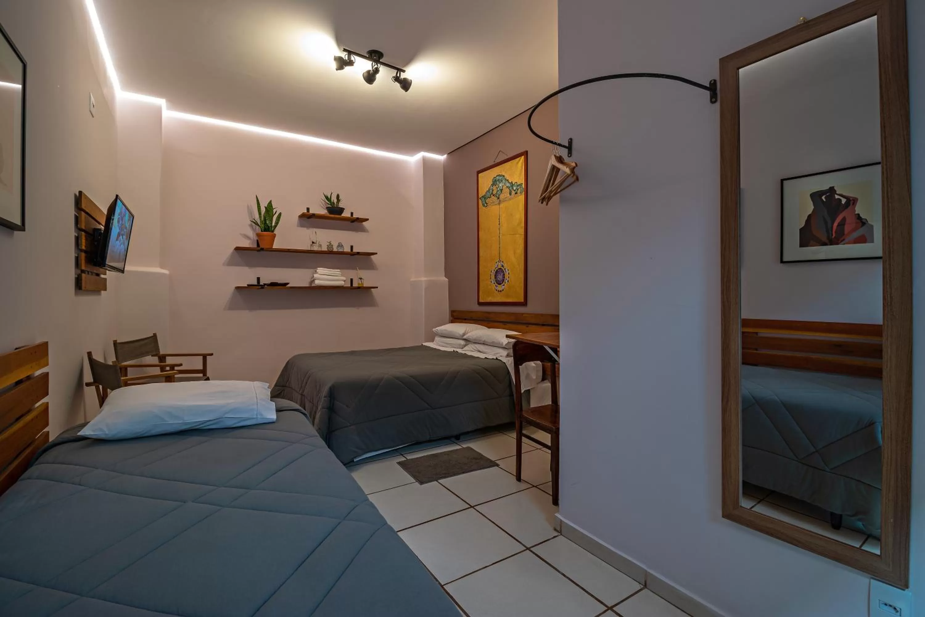 Bed in Suítes no Quintal