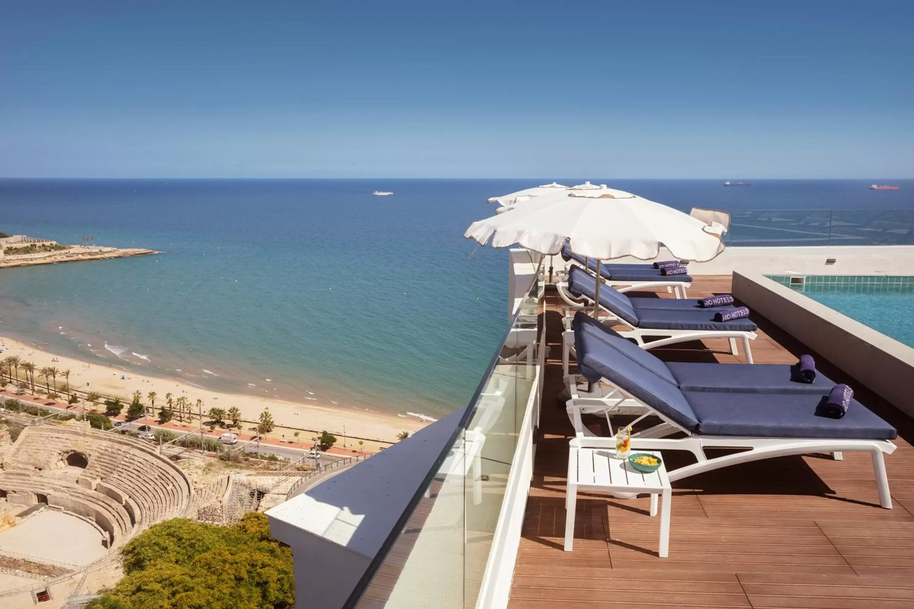 Balcony/Terrace, Sea View in H10 Imperial Tarraco 4* Sup