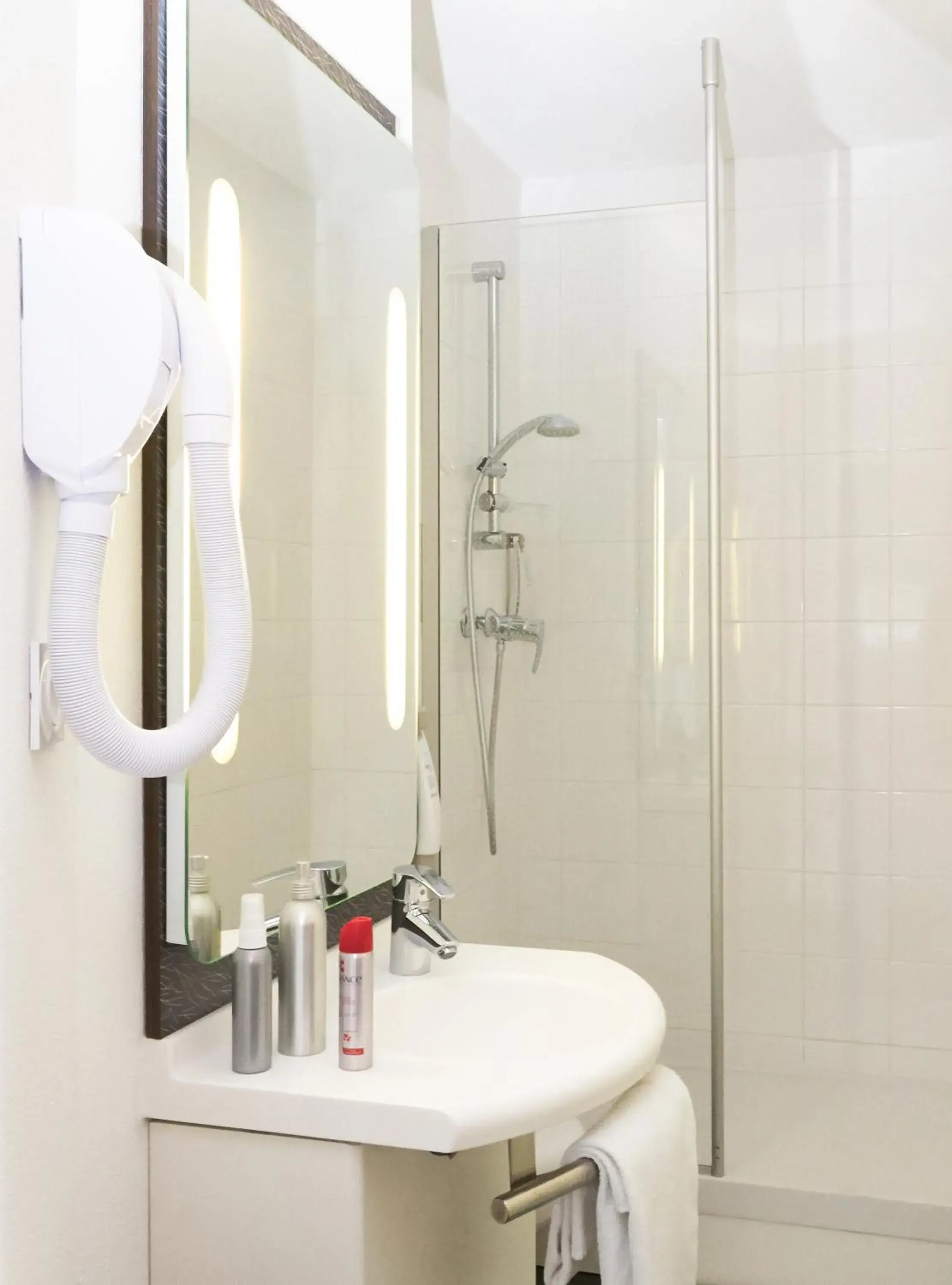 Shower, Bathroom in ibis Chambery