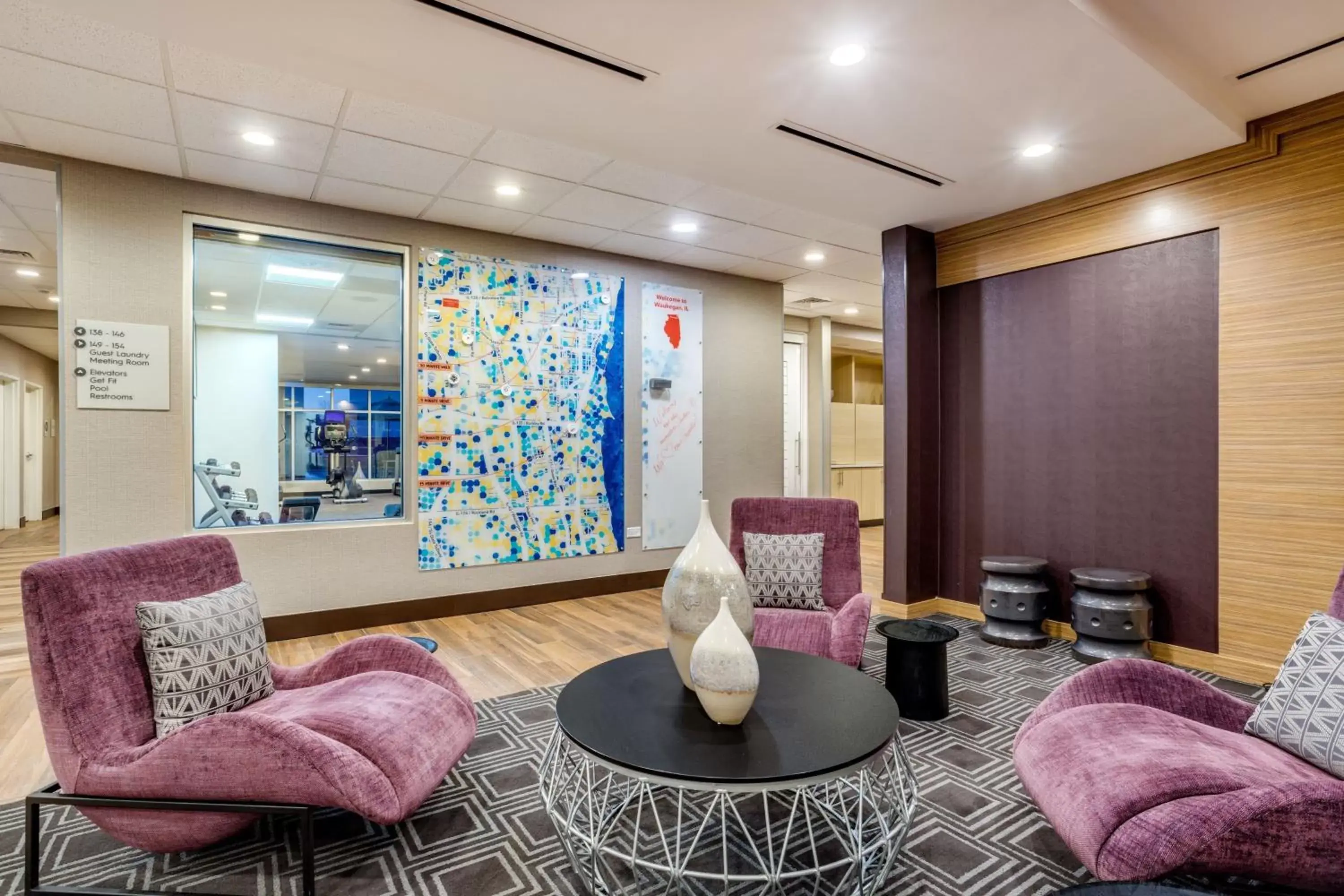 Location, Lobby/Reception in TownePlace Suites by Marriott Chicago Waukegan Gurnee