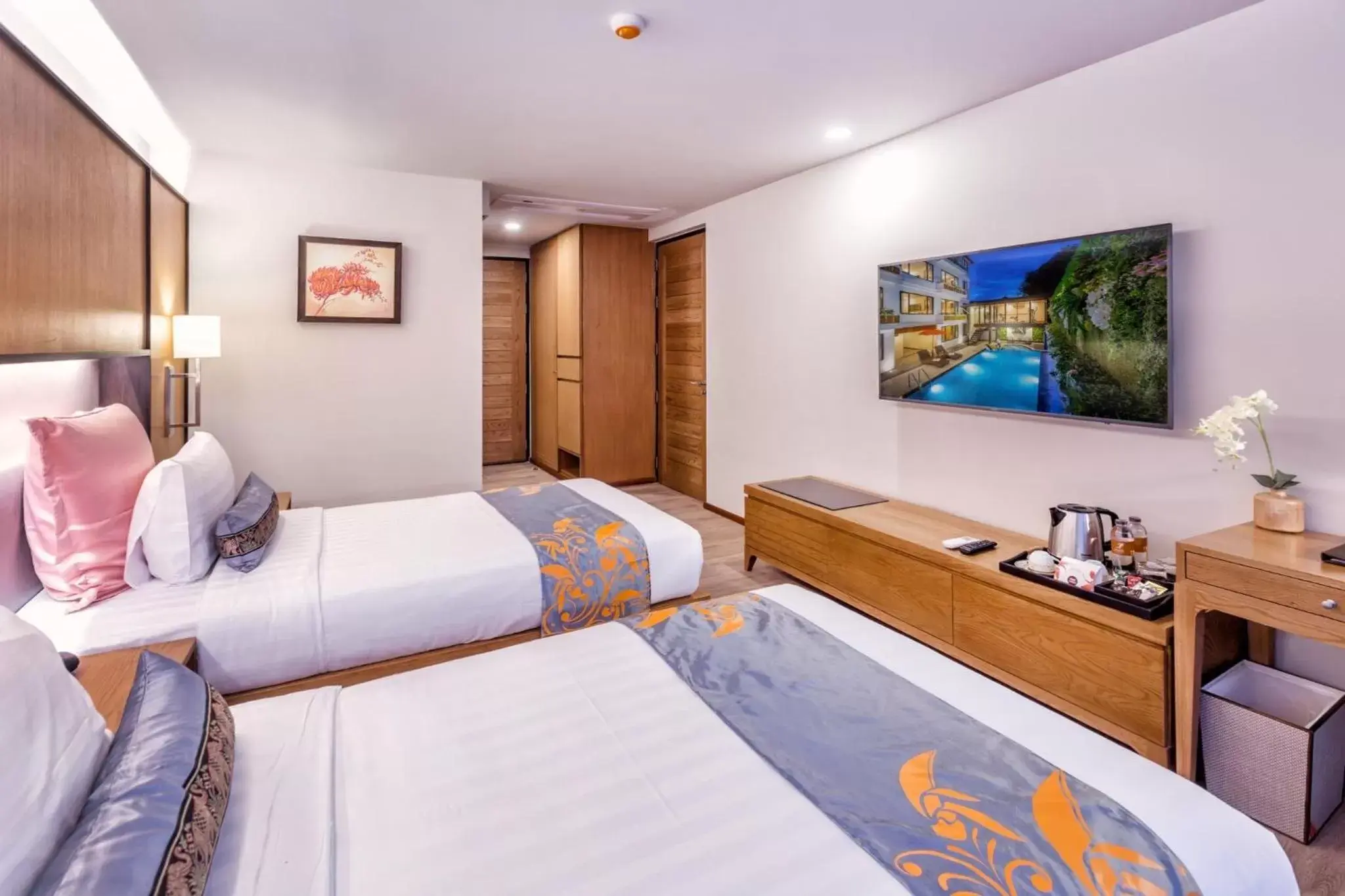 TV and multimedia, Bed in Jomkitti Boutique Hotel