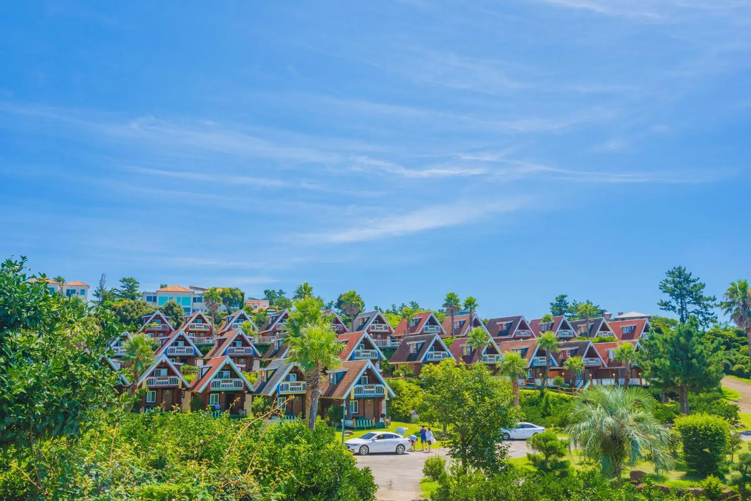 Property building in Jungmun Log Pension & Resort Property building in Jungmun Log Pension & Resort