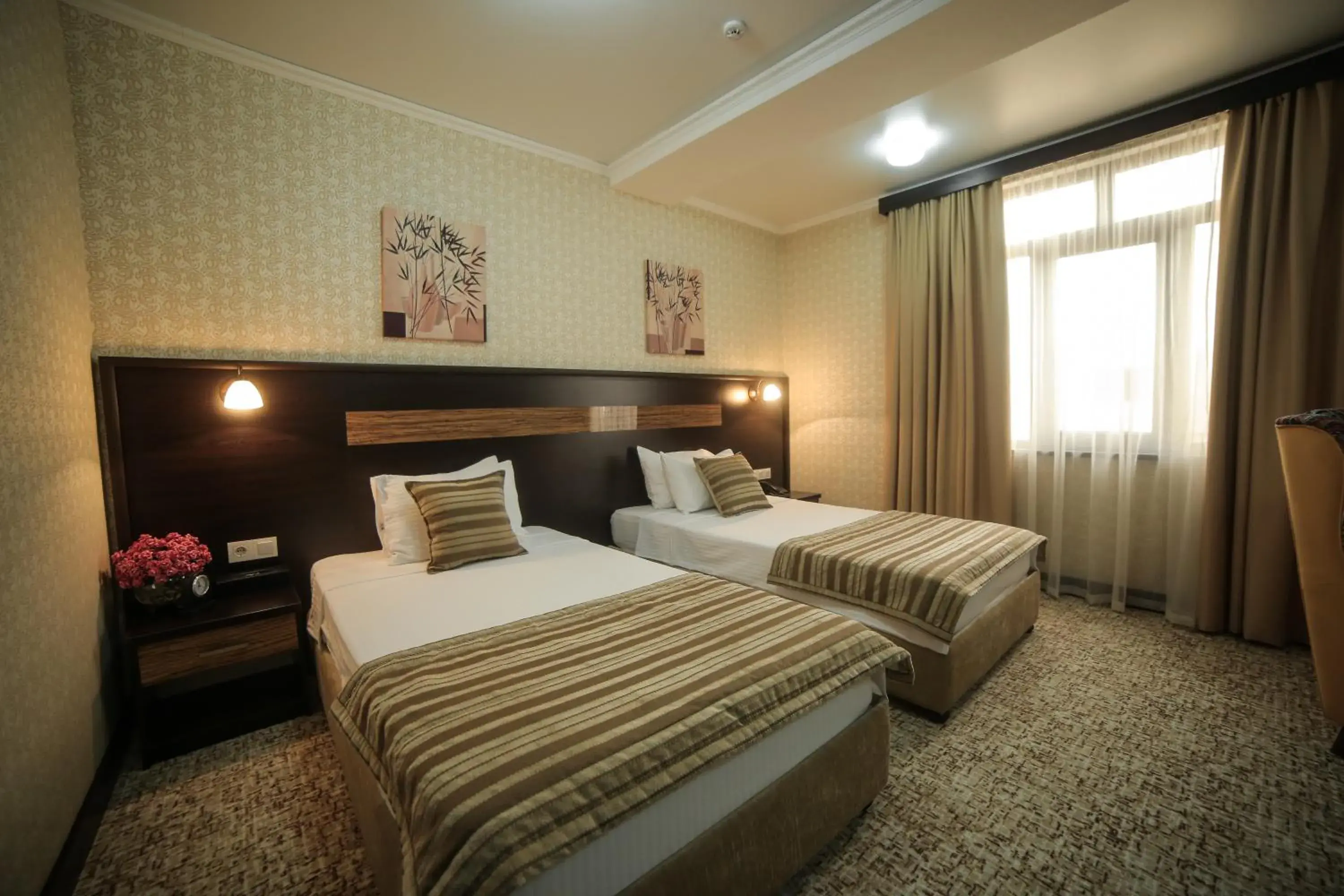 Bed in Onyx Hotel Bishkek