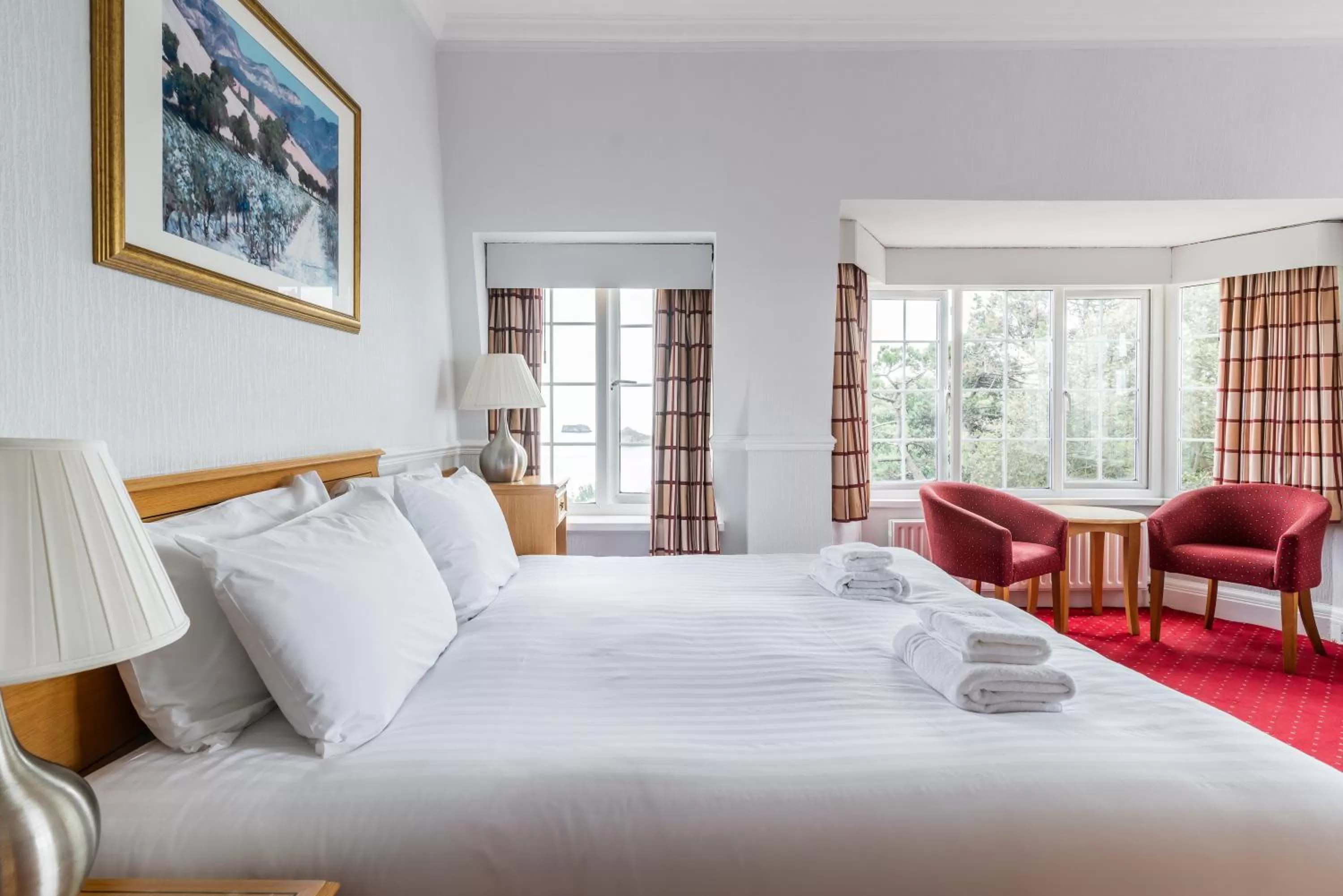 Bedroom, Bed in The Headland Hotel & Spa