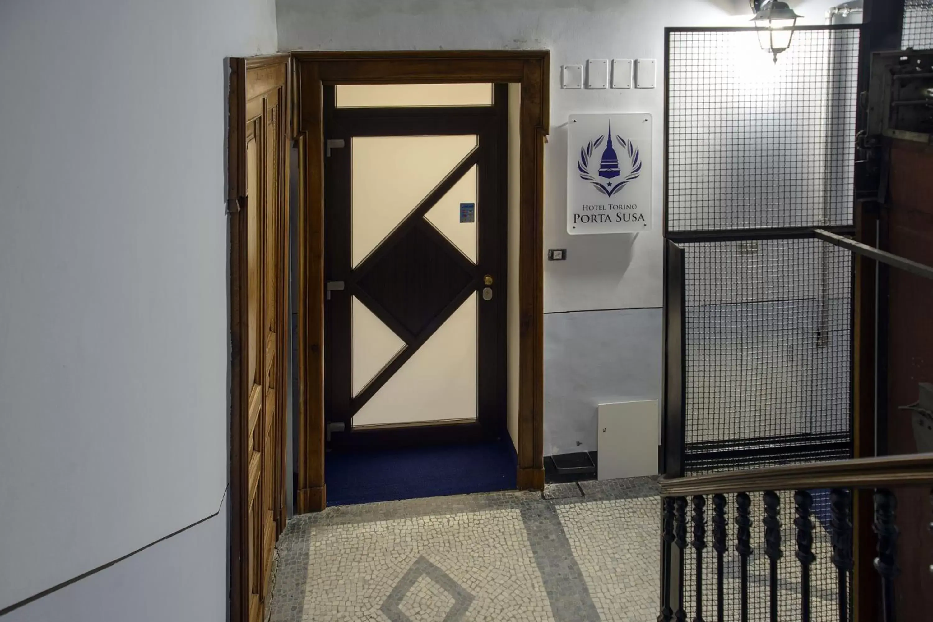 Decorative detail, Facade/Entrance in Hotel Torino Porta Susa