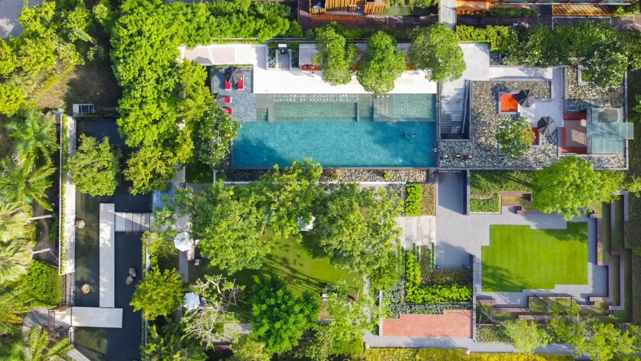 Swimming pool, Bird's-eye View in North Hill City Resort -SHA Extra Plus