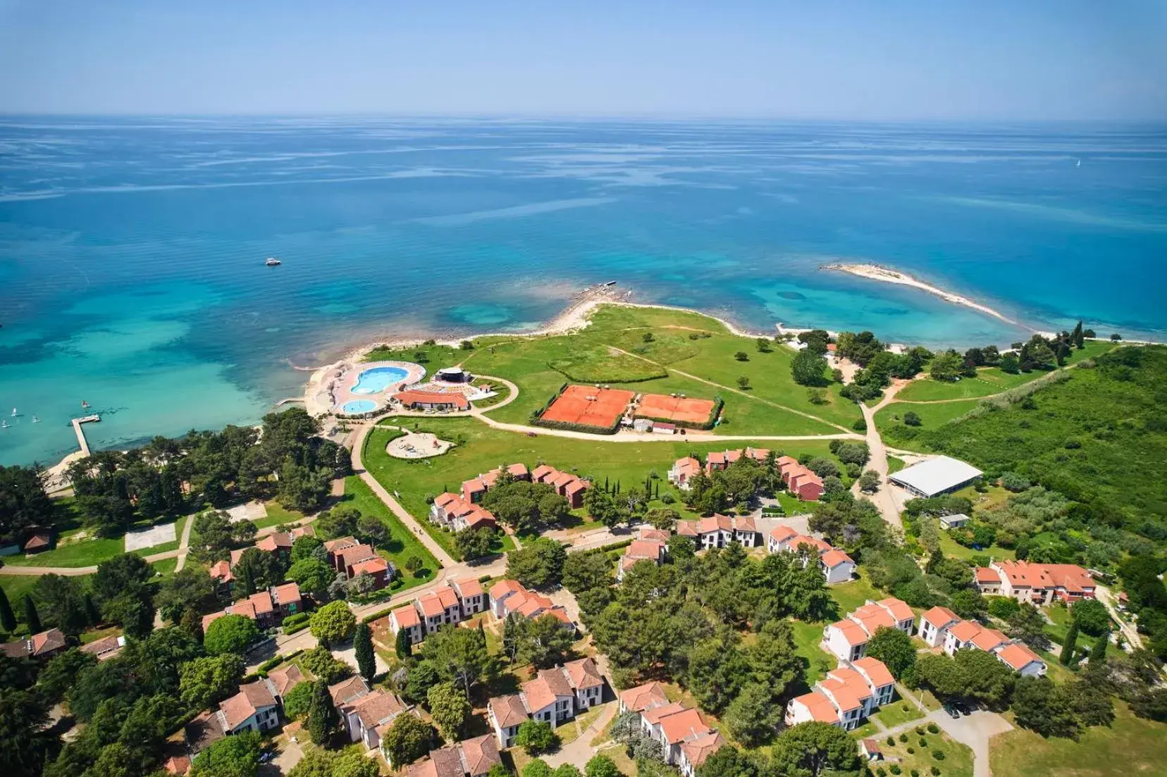 Bird's eye view, Bird's-eye View in Apartments Polynesia Plava Laguna