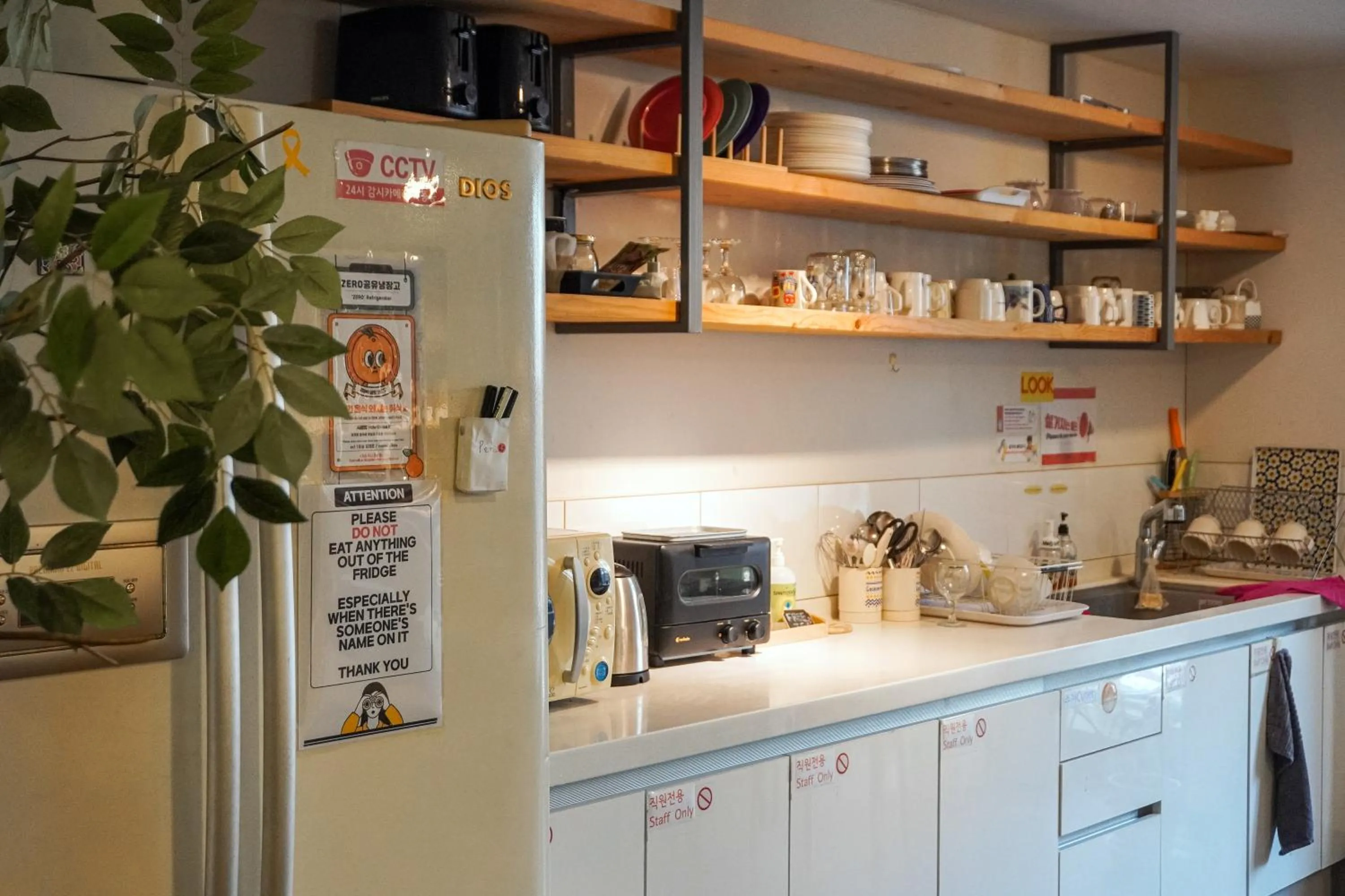 Kitchen or kitchenette in Dongseongro ZERO guesthouse