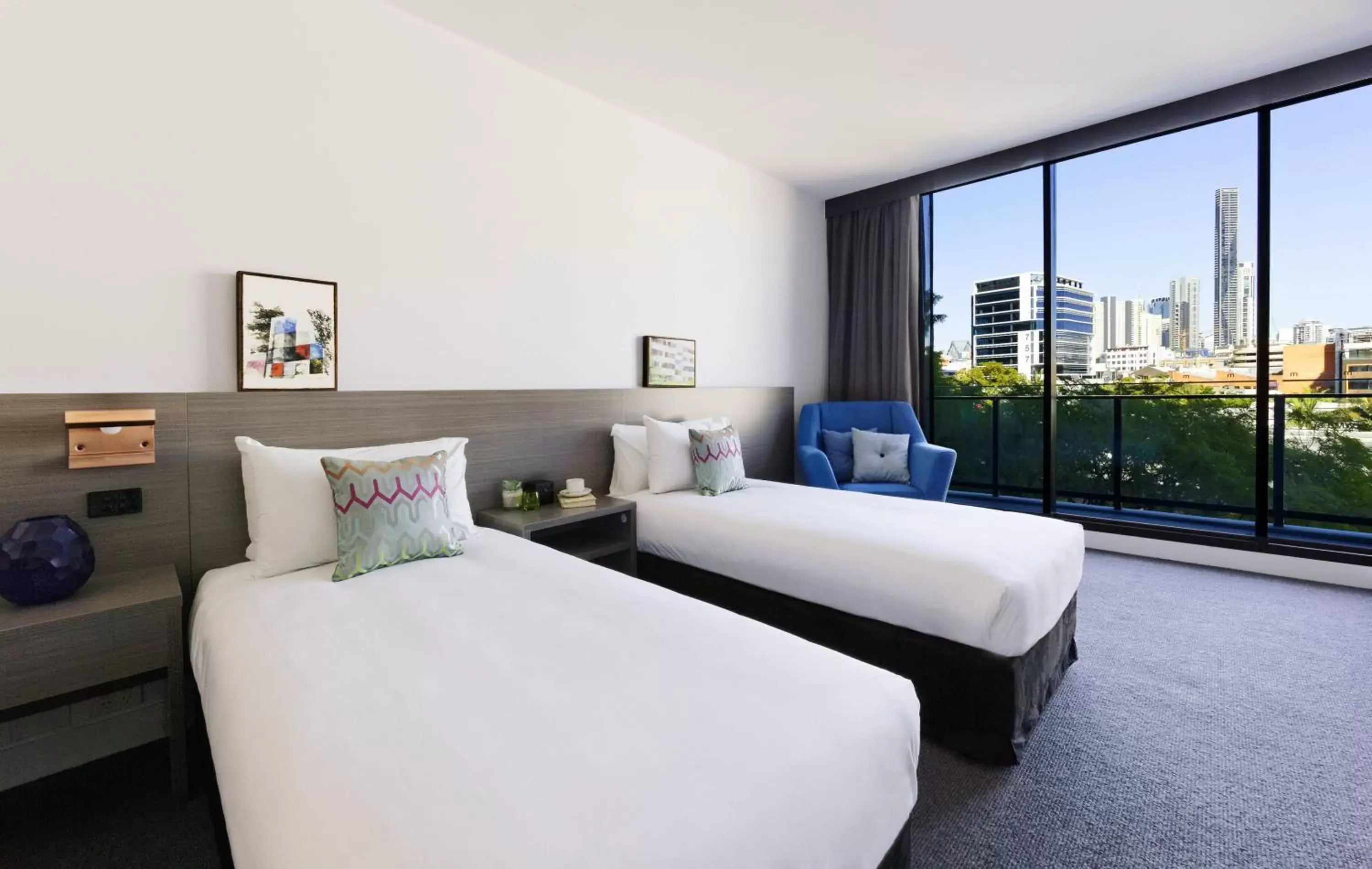 Bed in Alpha Mosaic Hotel Fortitude Valley Brisbane