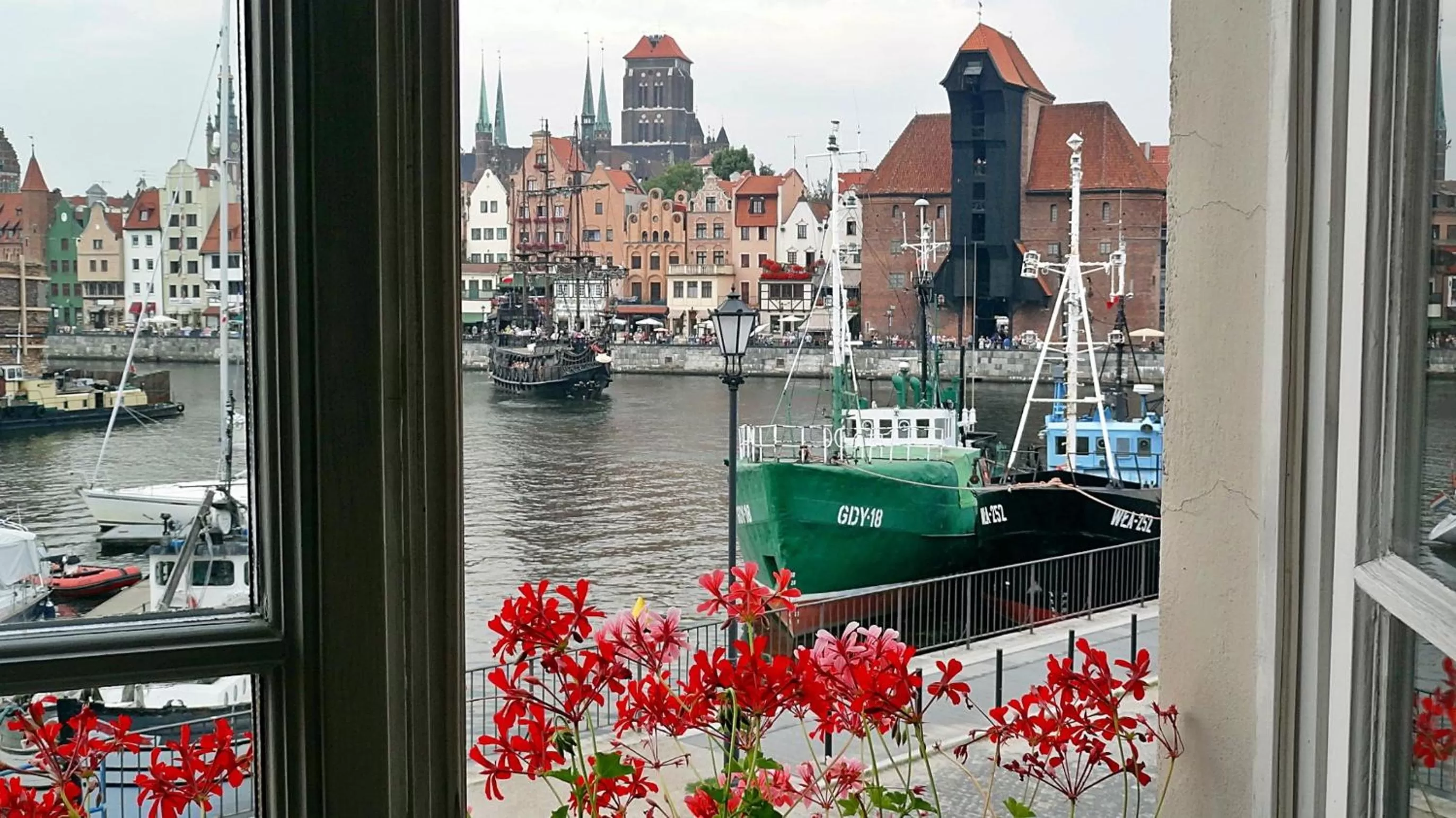 City view in Podewils Old Town Gdansk