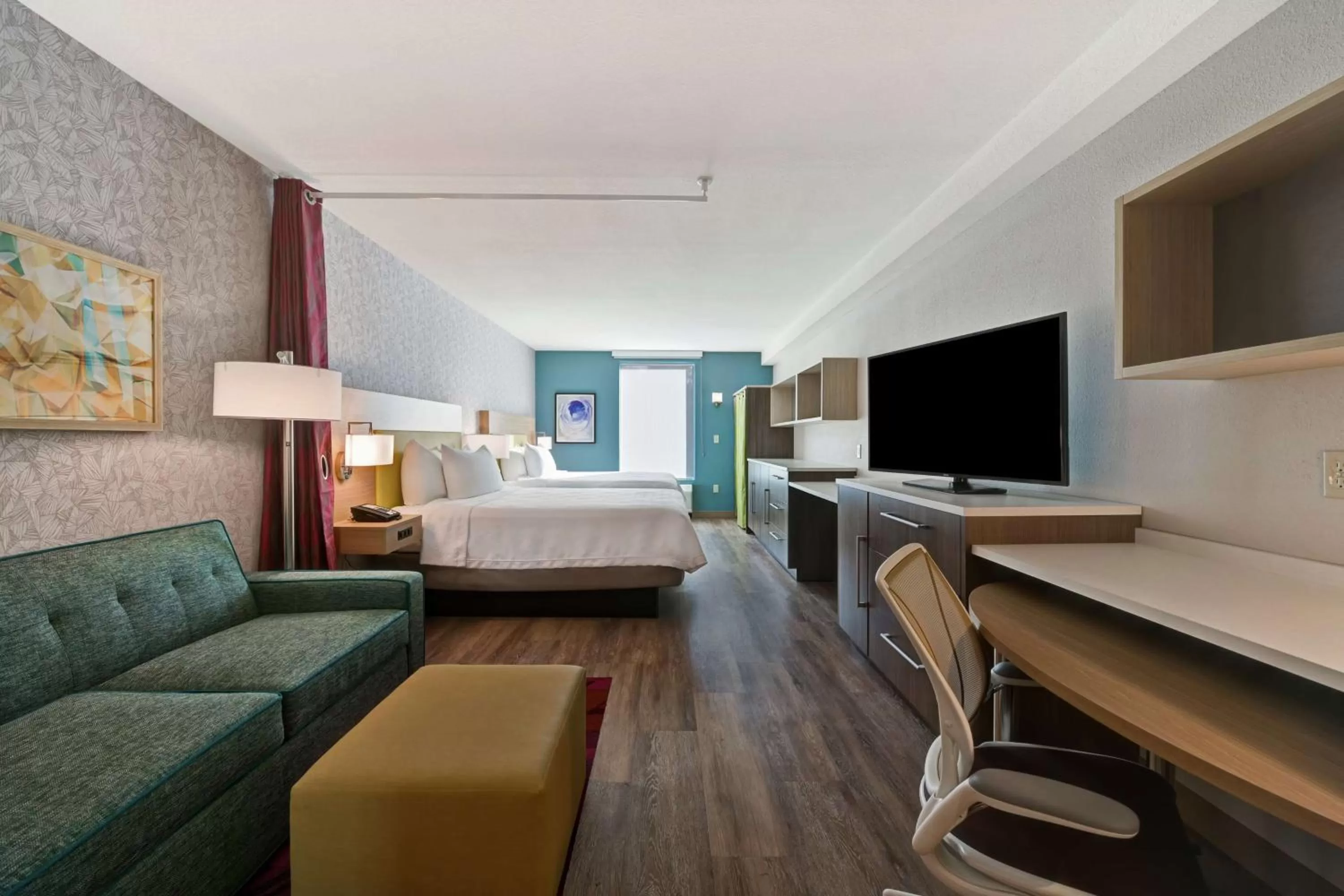 Bedroom, Bed in Home2 Suites By Hilton West Palm Beach Airport